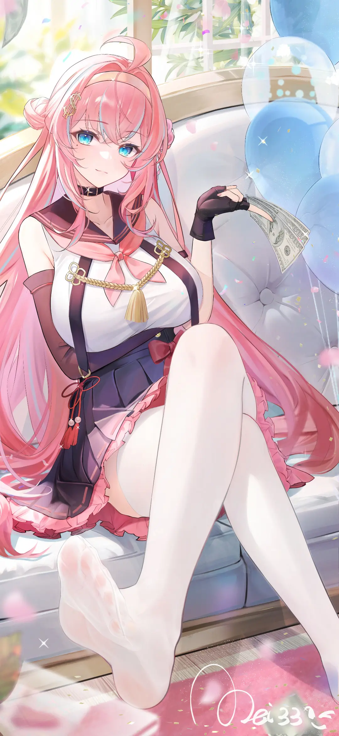 【动漫壁纸】双马尾少女 芙宁娜 花火 我不需要天长地久的承诺  只要你每天都想着我 壁纸-第8张
