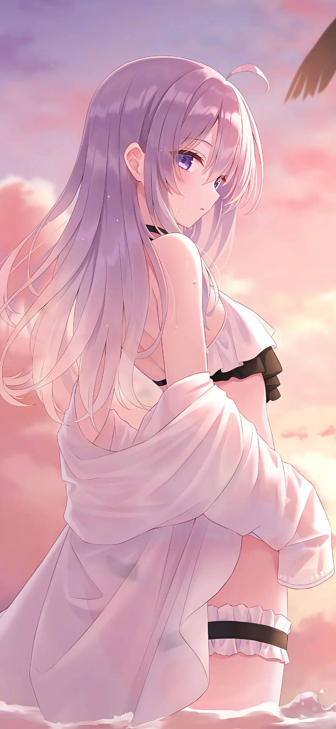 【动漫壁纸】2B小姐姐 雷姆 兽耳少女 樱花树的花瓣 将浪漫一路铺满-公众号小姨ai