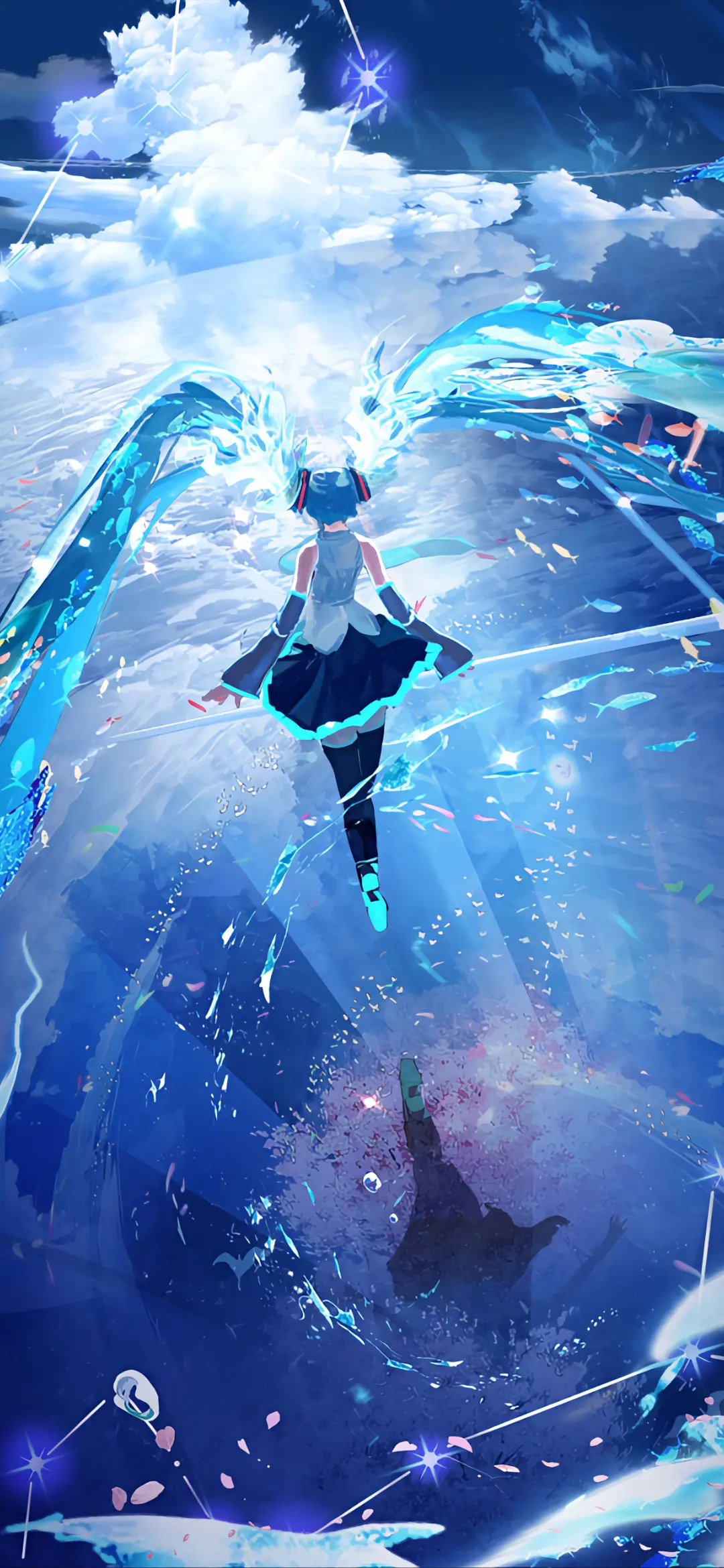 【动漫壁纸】初音未来 Miku公主 流萤 兽耳 制服少女 亲爱的你会不会有时候偶尔也曾想起我 壁纸-第16张