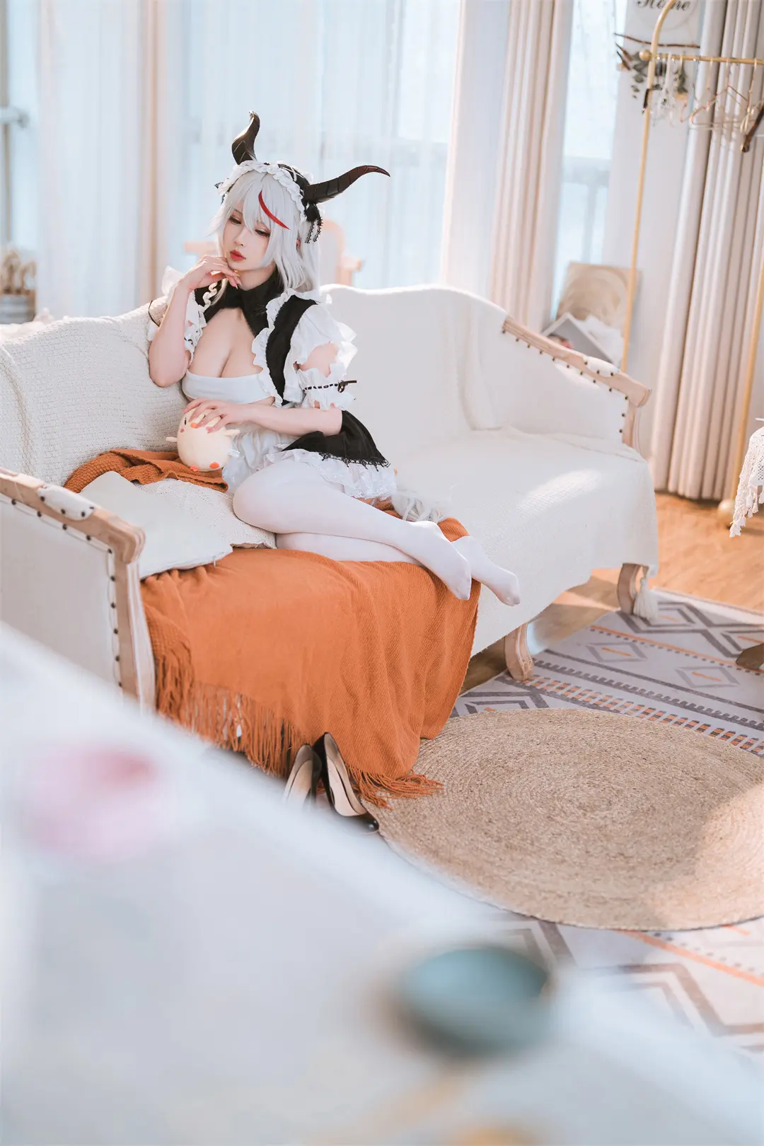 【COS精选】妄想航线 港区的龙女仆@rioko凉凉子 COSPLAY-第1张