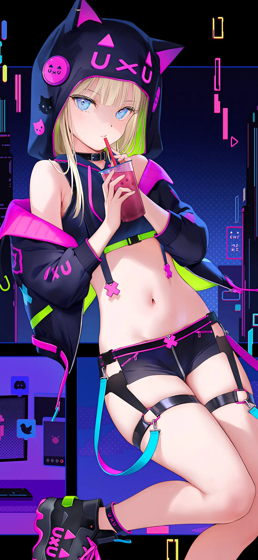 【动漫壁纸】原神 甘雨 热裤兽耳少女 星穹铁道 流萤 花火 纯真的容颜都随季节而蜕变 壁纸-第1张