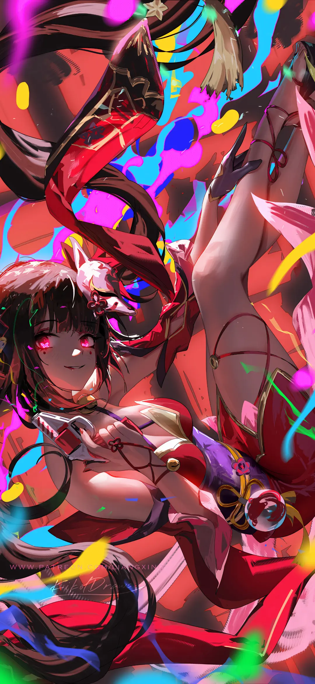 【动漫壁纸】原神 甘雨 热裤兽耳少女 星穹铁道 流萤 花火 纯真的容颜都随季节而蜕变 壁纸-第2张