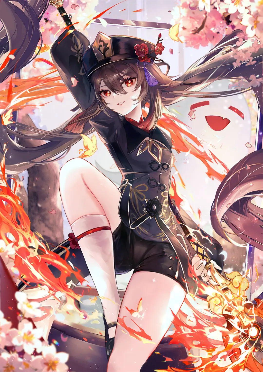 【P站画师】原神 胡桃 妮露 八重神子 甘雨 芙宁娜 申鹤 星穹铁道 卡芙卡 阮梅 符玄 插画师Vardan的美图壁纸作品推荐 手机壁纸-第5张