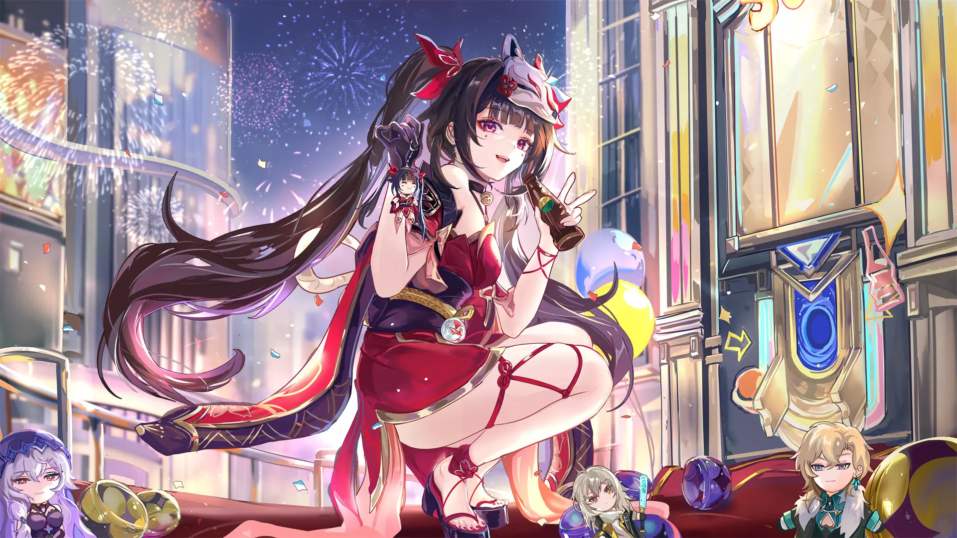 【P站画师】原神 胡桃 妮露 八重神子 甘雨 芙宁娜 申鹤 星穹铁道 卡芙卡 阮梅 符玄 插画师Vardan的美图壁纸作品推荐 手机壁纸-第17张