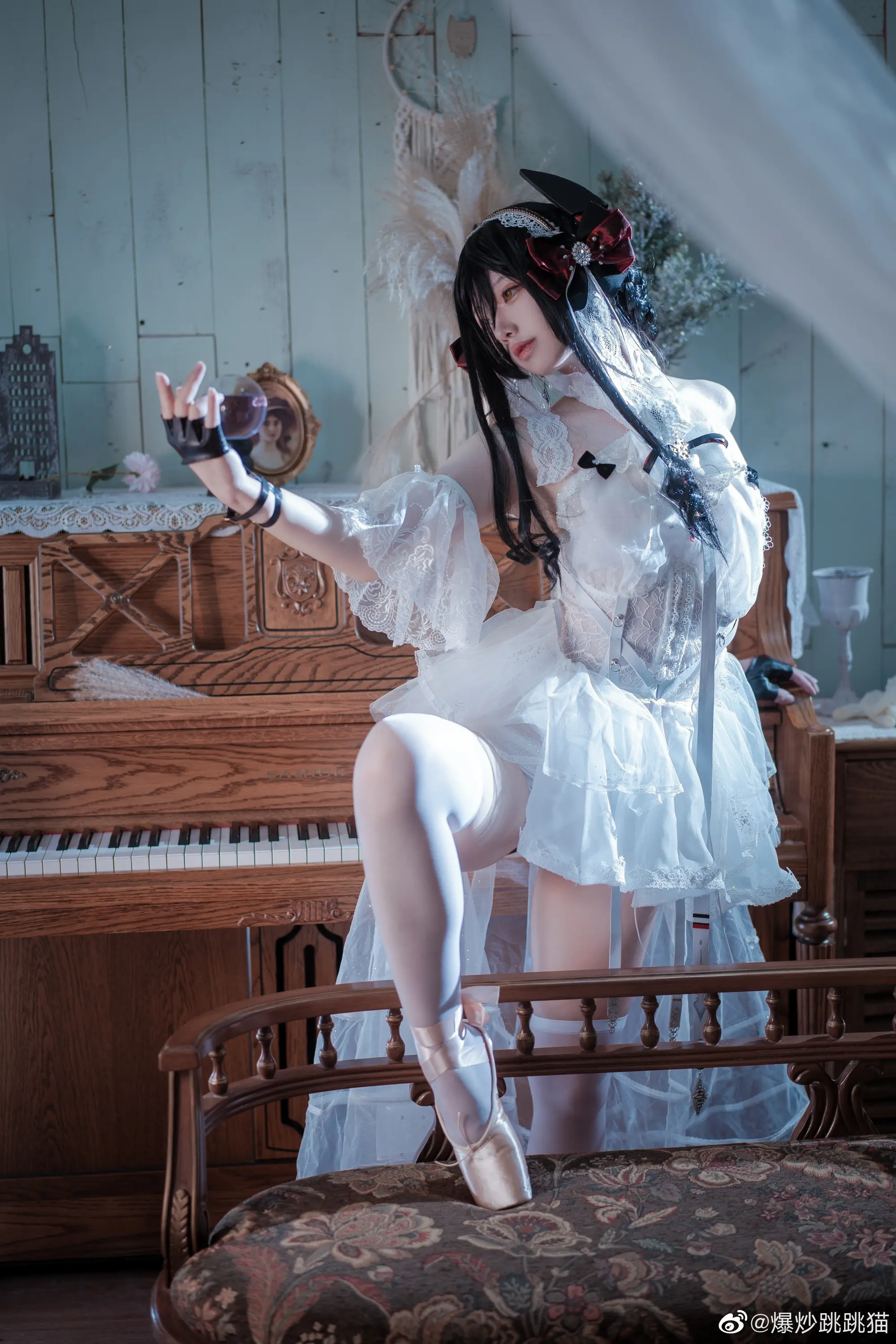 cosplay 明日方舟 芭蕾 伊内丝 ​​​@泥头跳跳猫 COSPLAY-第6张