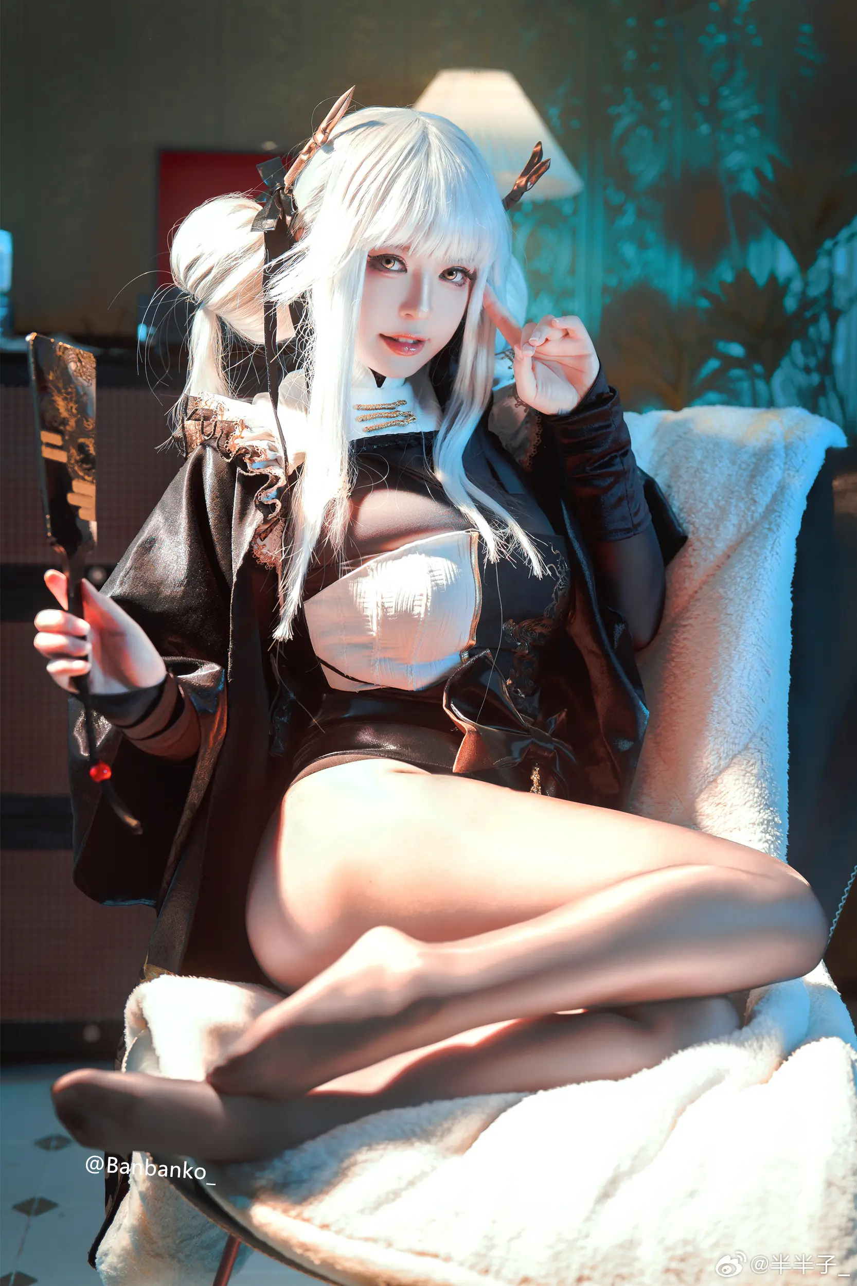 COSPLAY nikke:胜利女神 Nikke白兔🐰布兰儿💖@半半子_ COSPLAY-第4张