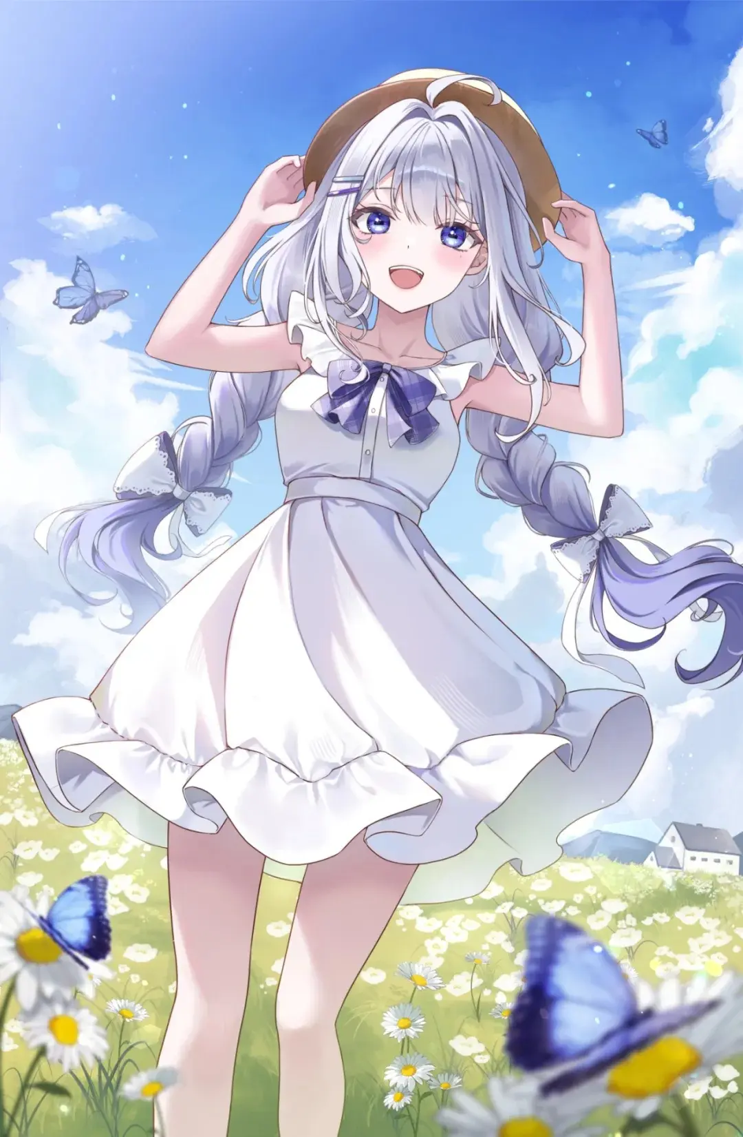 【动漫壁纸】金发少女 连衣裙美少女 砂狼白子  当你说再见以后 所有笑容都黯然褪色 手机壁纸-第5张