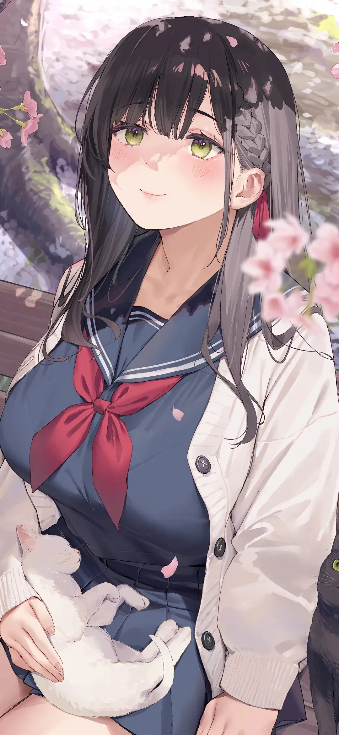 【动漫壁纸】JK少女制服 碧蓝档案 早濑优香 崩坏：星穹铁道 藿藿 花火 黄泉 你在谁的身旁 我都全力体谅 手机壁纸-第15张