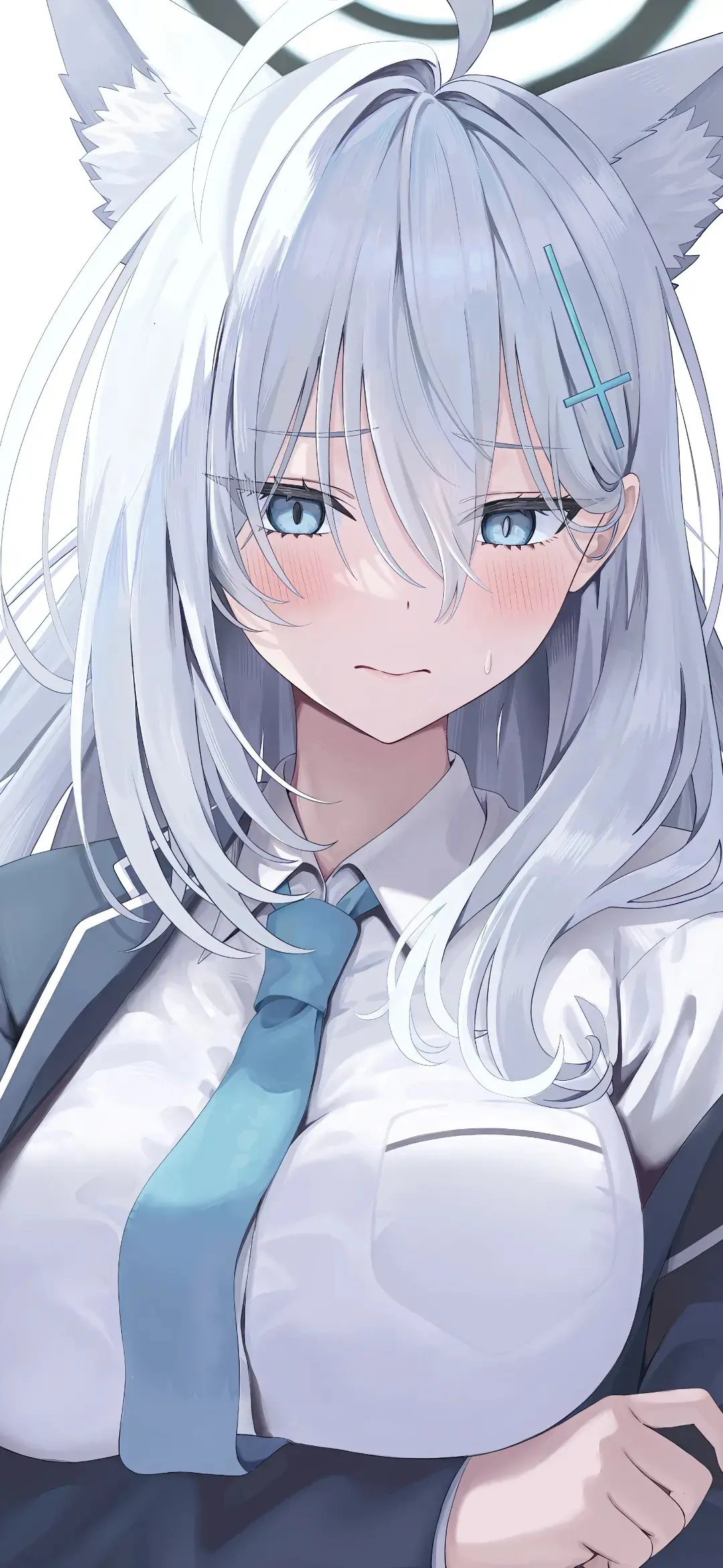 【动漫壁纸】雪花拉米 银发兽耳少女 砂狼白子 喜欢你是我最深的不安 这真让人为难 手机壁纸-第15张
