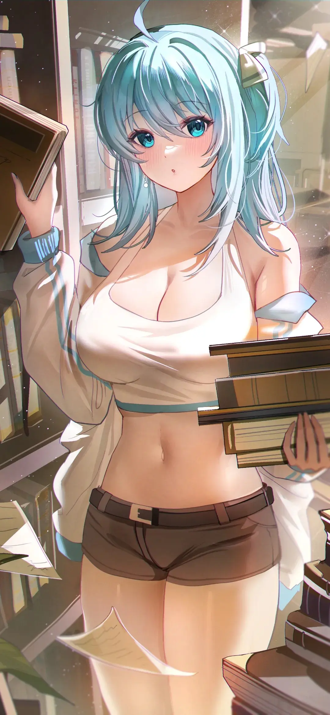 【动漫壁纸】毛白美少女 双马尾 兽耳少女 其实你从来未曾想为我停留 哪怕一秒-公众号小姨ai