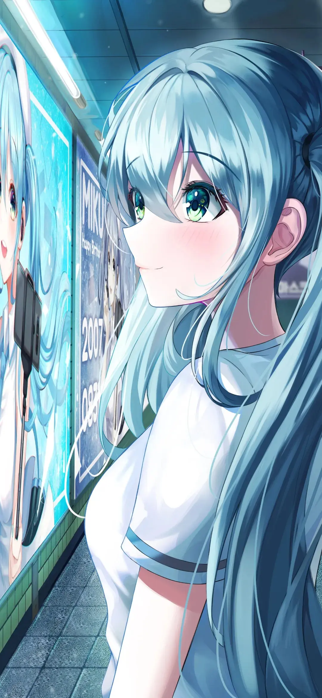 【动漫壁纸】崩坏：星穹铁道 知更鸟 流萤 初音未来 小鲨鱼 我们慢慢将对方活成 相互的生命 手机壁纸-第4张