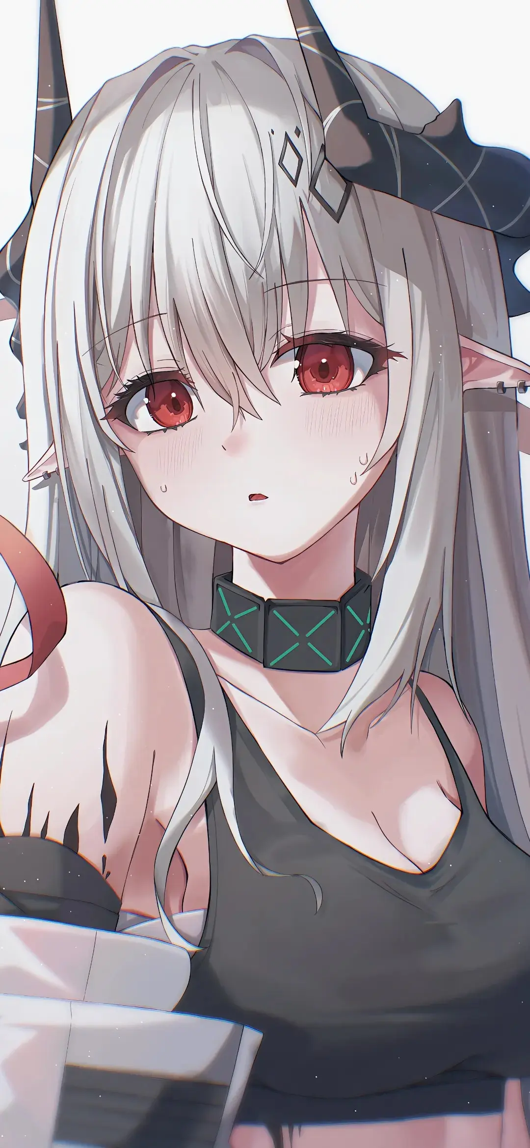 【动漫壁纸】白毛美少女 兽耳少女 JK女高 少年有梦，就放肆的去追逐吧！ 手机壁纸-第3张