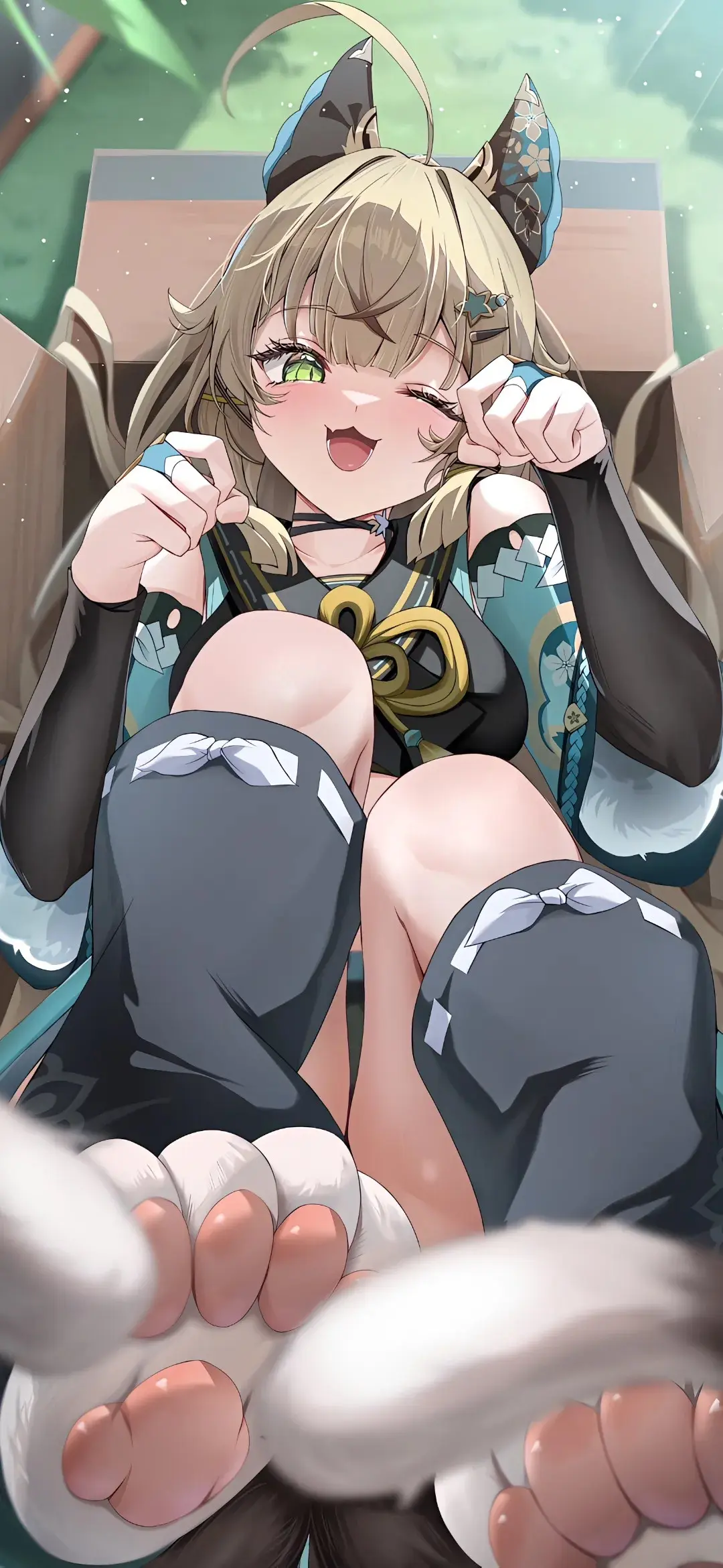 【动漫壁纸】白毛美少女 兽耳少女 JK女高 少年有梦，就放肆的去追逐吧！ 手机壁纸-第4张