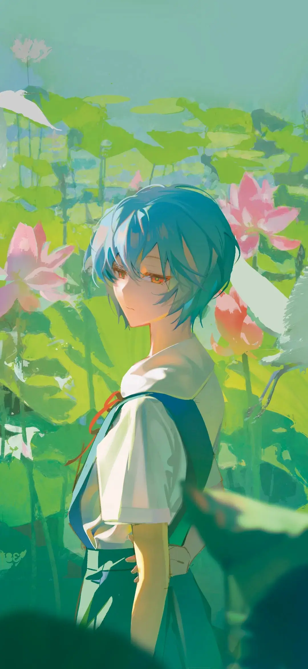 【动漫壁纸】白毛美少女 兽耳少女 JK女高 少年有梦，就放肆的去追逐吧！ 手机壁纸-第7张