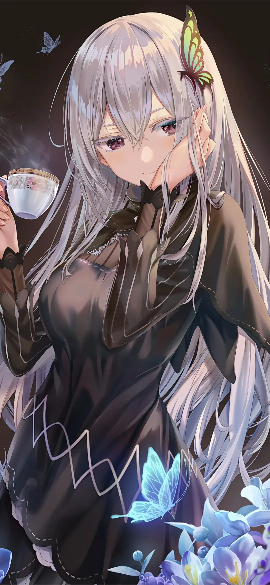 【动漫壁纸】白毛美少女 兽耳少女 JK女高 少年有梦，就放肆的去追逐吧！ 手机壁纸-第18张