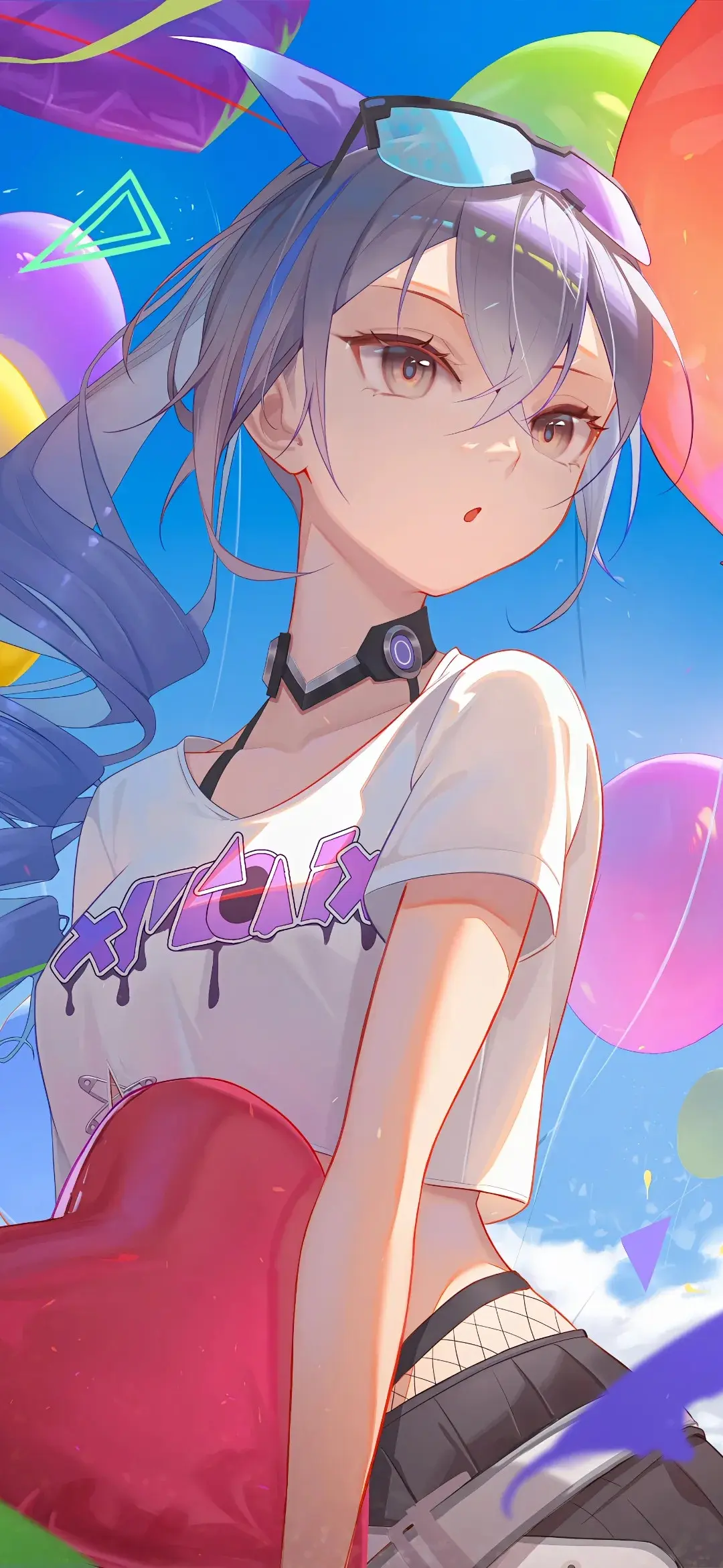 【动漫壁纸】刻晴 雷姆 兽耳白毛美少女 流萤 记得有个傻瓜用尽全力爱过你啊 手机壁纸-第2张