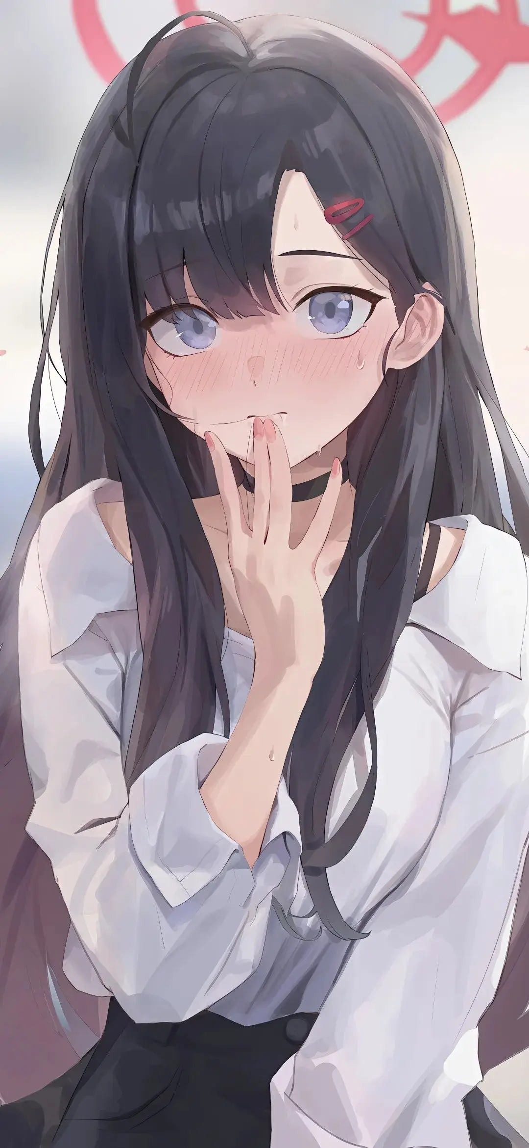 【动漫壁纸】刻晴 雷姆 兽耳白毛美少女 流萤 记得有个傻瓜用尽全力爱过你啊 手机壁纸-第6张