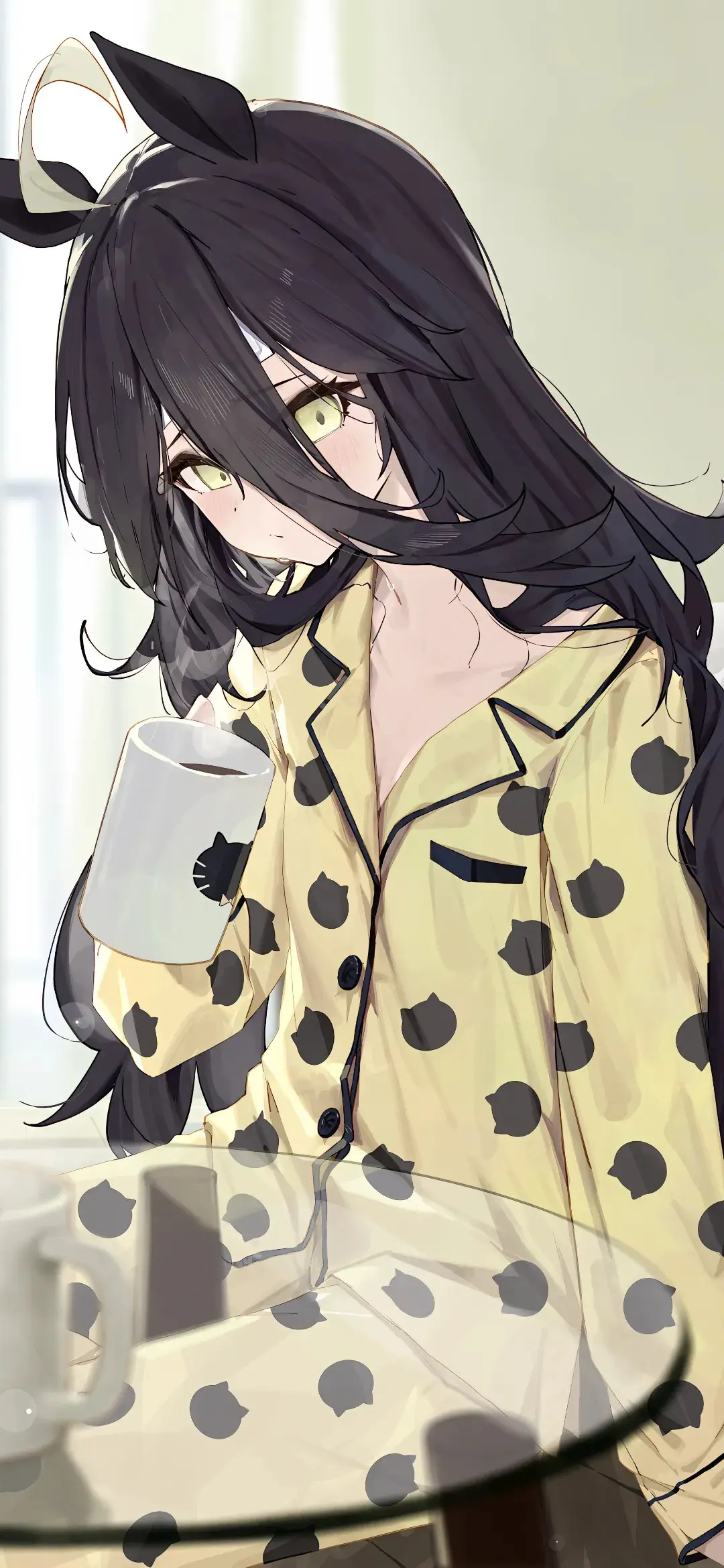 【动漫壁纸】刻晴 雷姆 兽耳白毛美少女 流萤 记得有个傻瓜用尽全力爱过你啊 手机壁纸-第9张