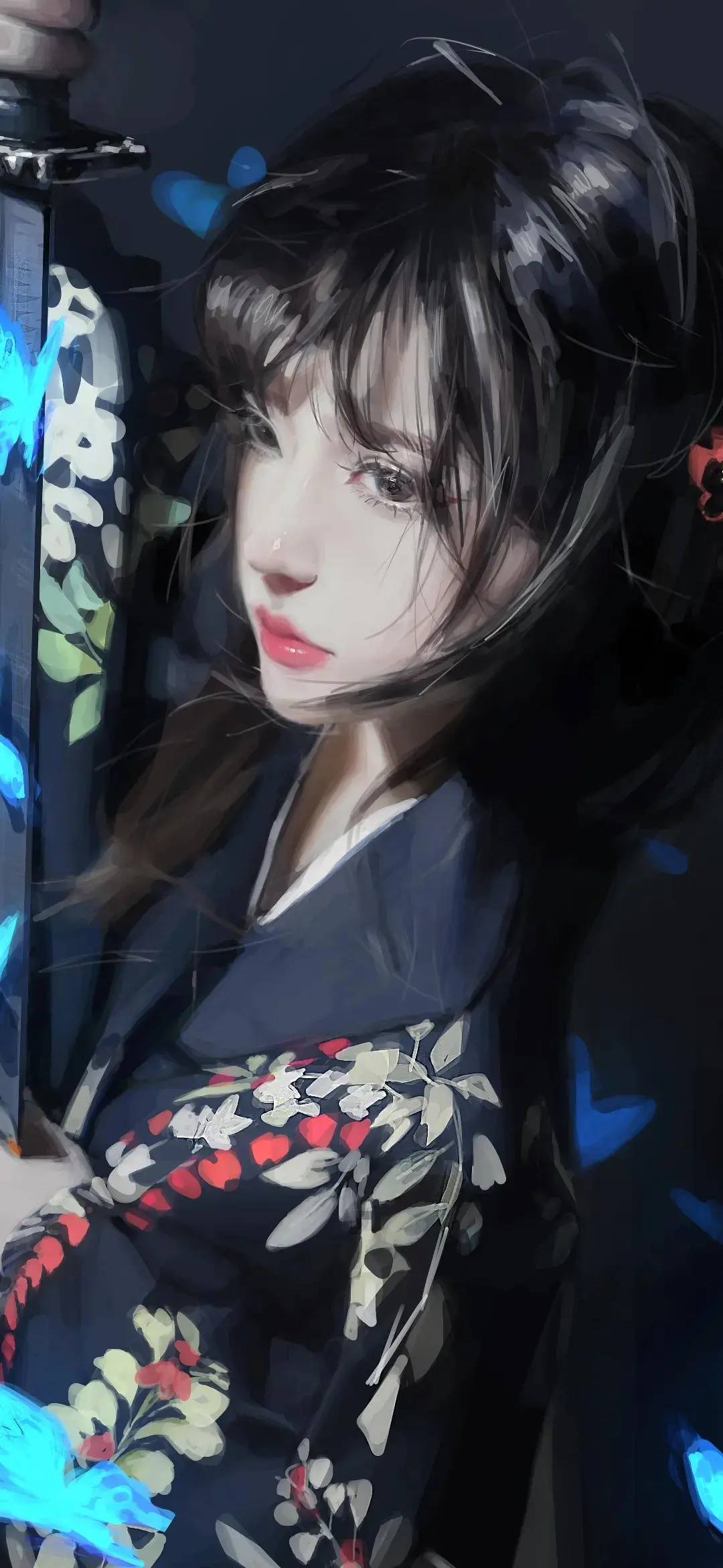 【动漫壁纸】圣园弥香 阮梅 花火 兽耳美少女 让我感受你 守护你 手机壁纸-第5张
