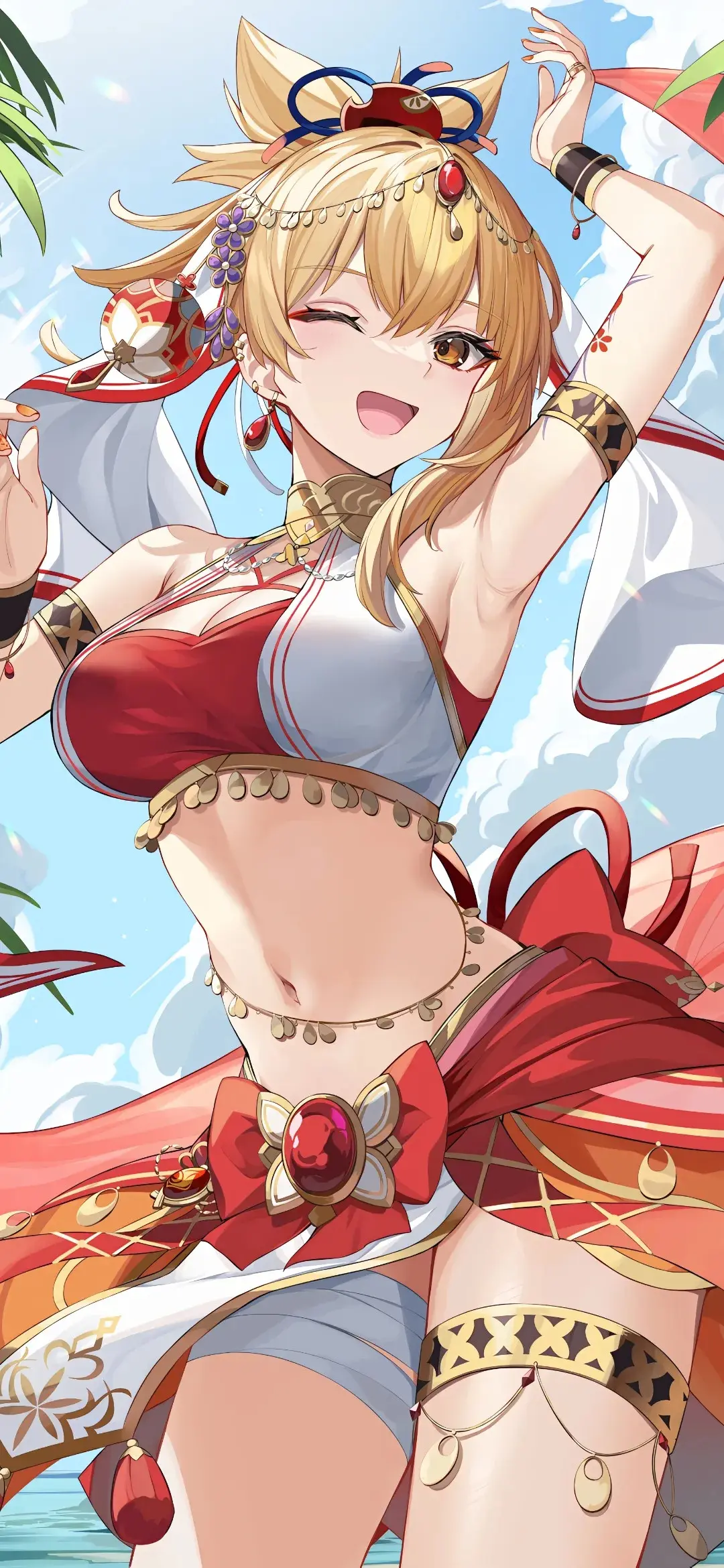 【动漫壁纸】原神 霄宫 甘雨 崩坏：星穹铁道 流萤 赛马娘 你就是我的宇宙  是我的所有 手机壁纸-第3张