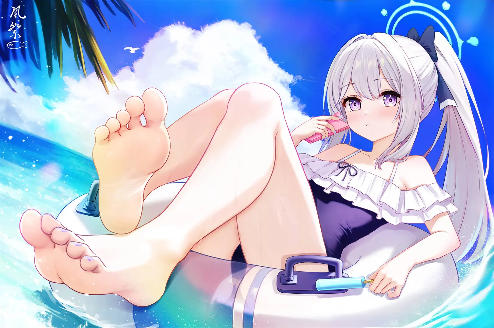 【动漫壁纸】流萤 卡芙卡 初音未来 小鸟游六花 月雪宫子 总会有人把你看得比全世界重要 手机壁纸-第18张