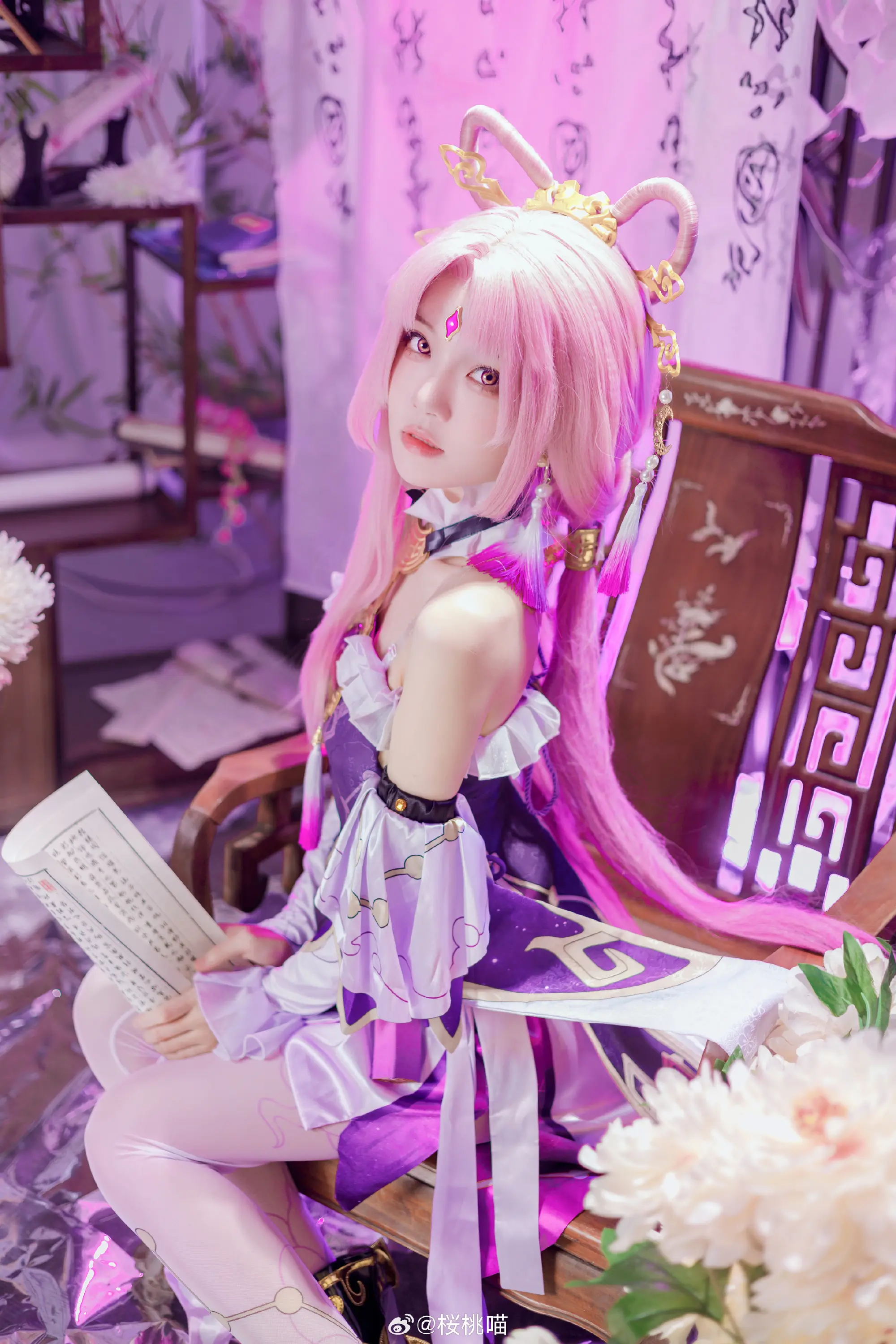 cosplay —— 将军！你这个坏蛋！ 崩坏星穹铁道 符玄@桜桃喵 COSPLAY-第1张