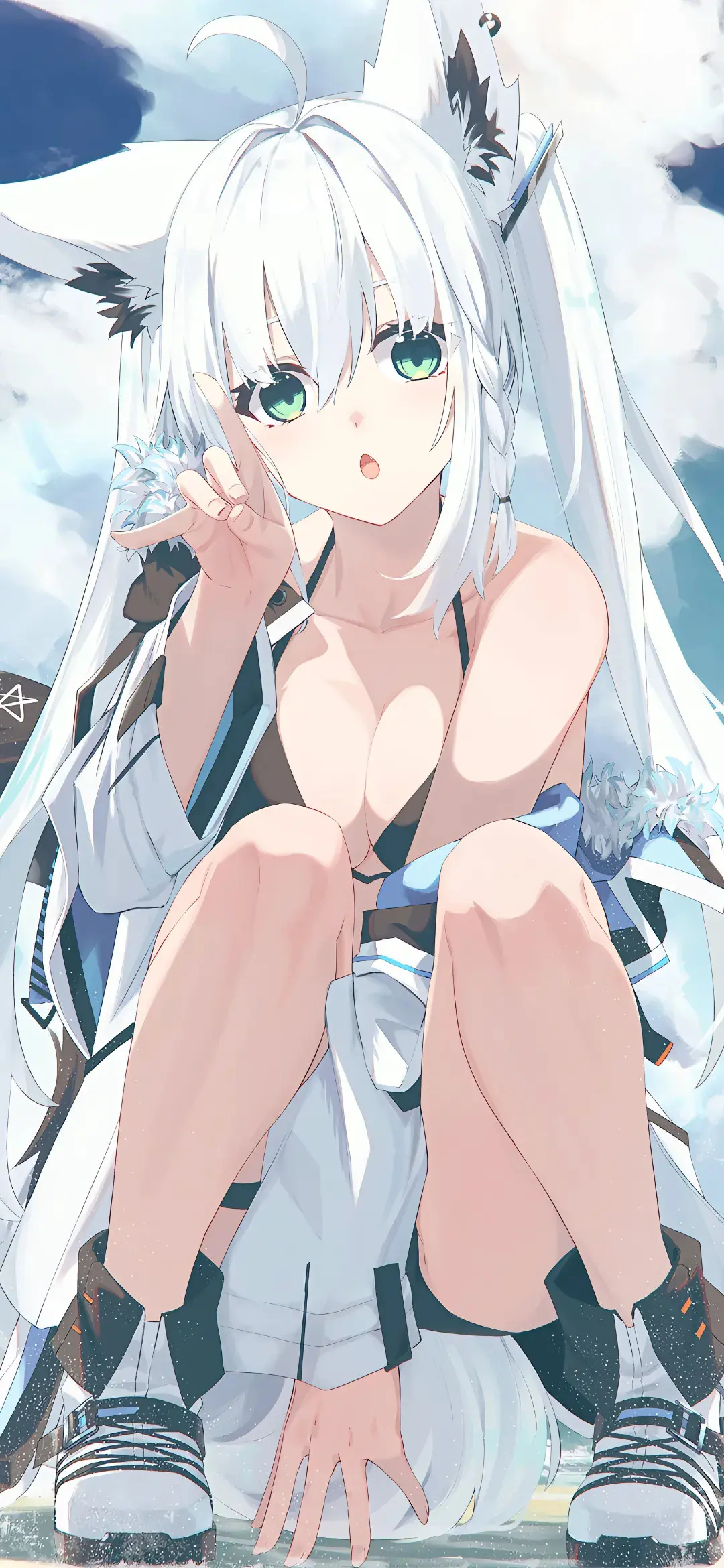 【动漫壁纸】绝区零 艾莲·乔 妮可 兽耳美少女 JK制服 你是我最想要留住的时光 手机壁纸-第6张