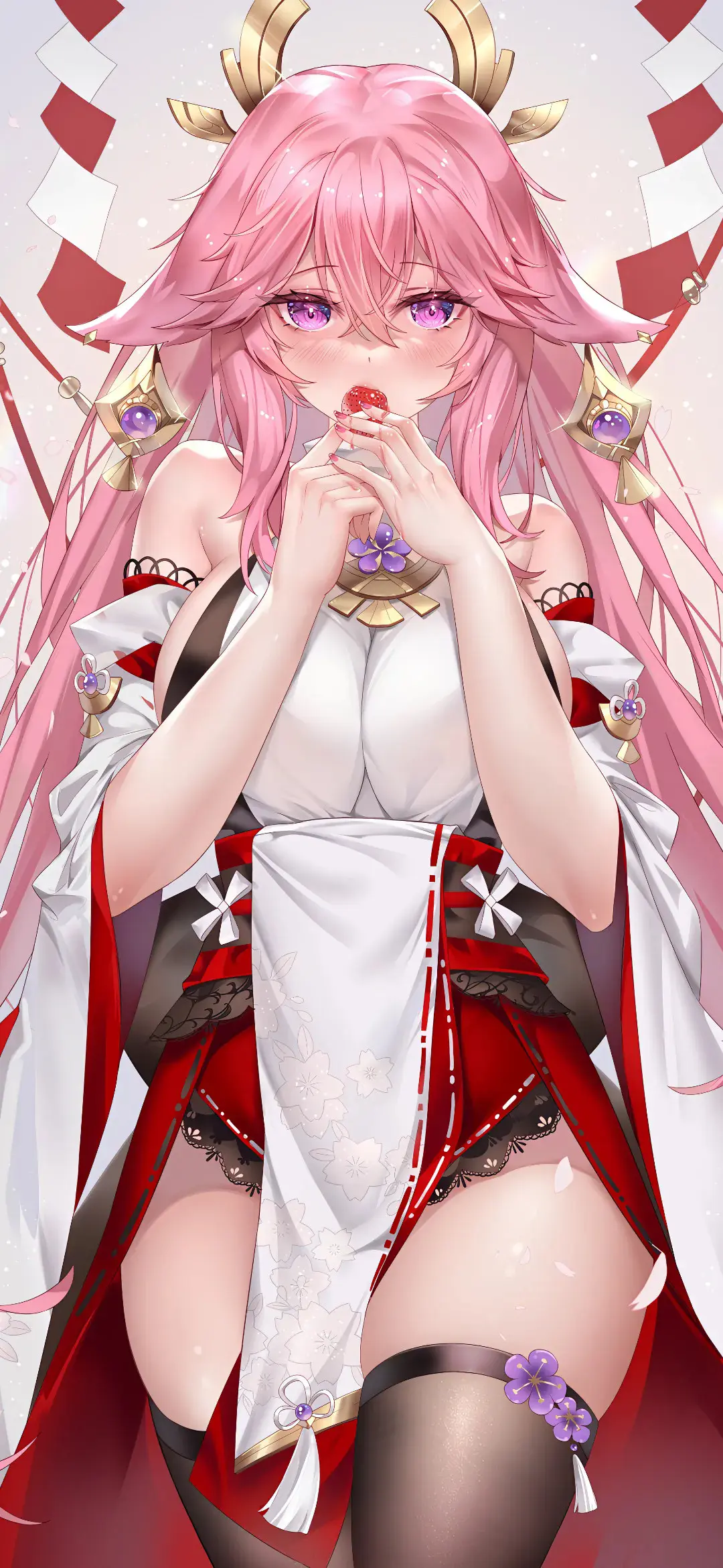 【动漫壁纸】绝区零 艾莲·乔 妮可 崩铁 卡芙卡 翡翠 原神 八重神子 插画动漫美图推荐-公众号小姨ai