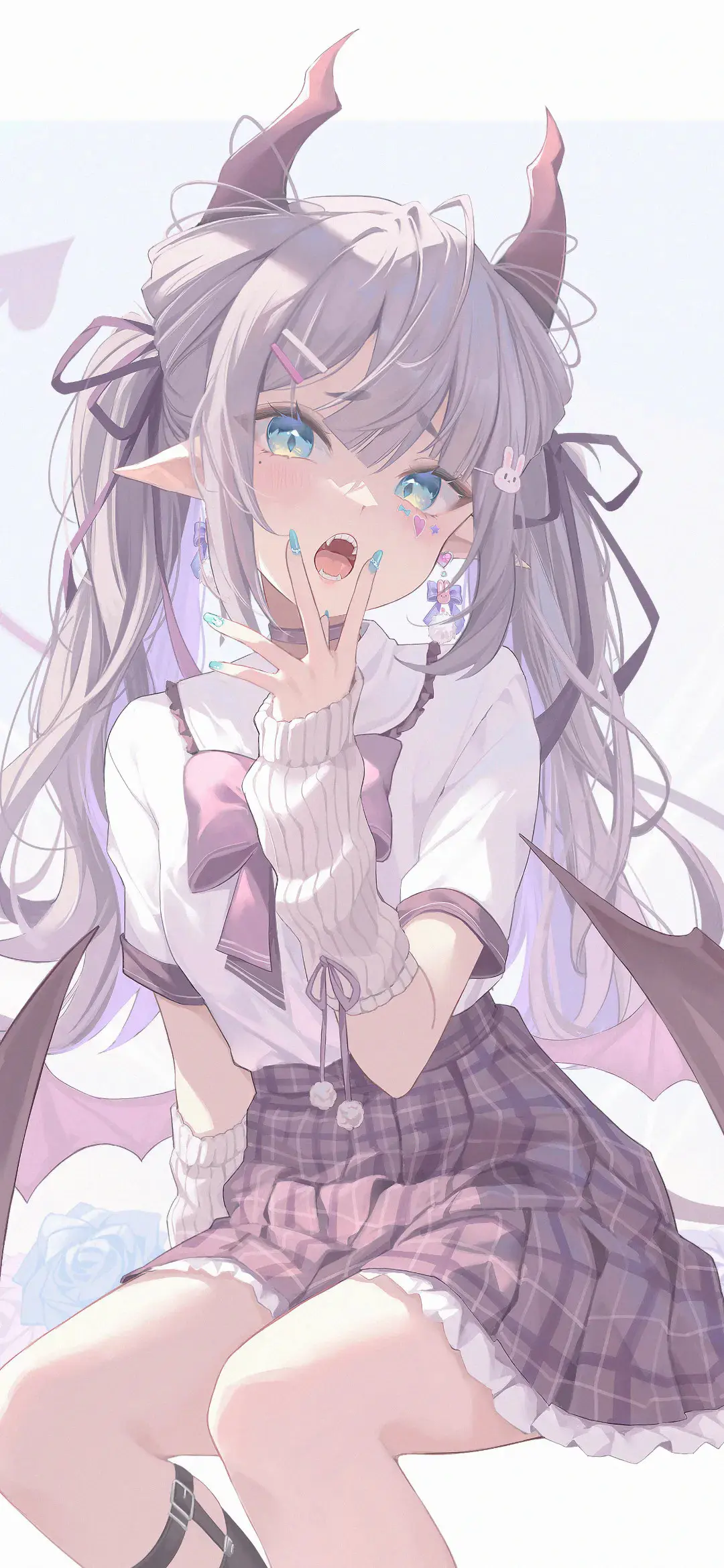 【动漫壁纸】JK制服 赛马娘 星野爱 兽耳美少女  争不过朝夕，又念着过往。 手机壁纸-第1张