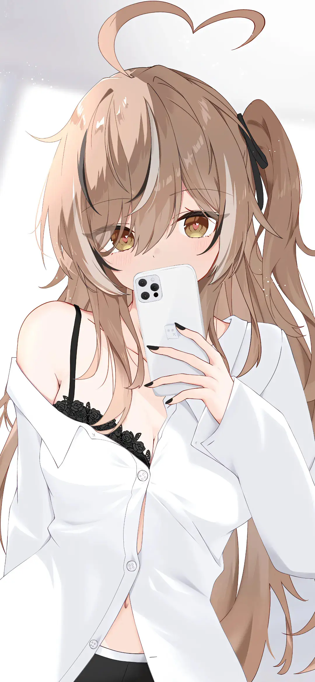 【动漫壁纸】白毛美少女 虚拟主播 朱音リゼ  崩铁 花火 绝区零 艾莲 插画动漫美图推荐 手机壁纸-第8张
