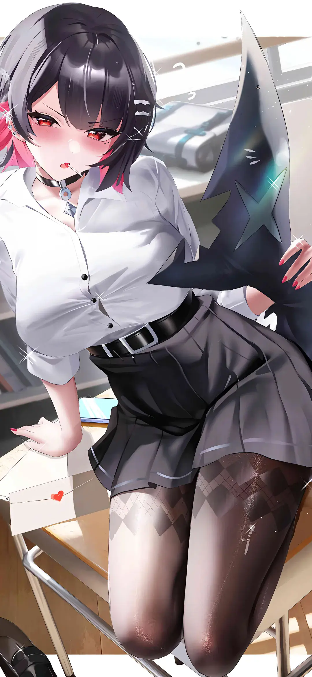 【动漫壁纸】垃圾兔 流萤 初音未来 兽耳美少女 砂狼白子 夜空渐渐归于寂静 手机壁纸-第2张