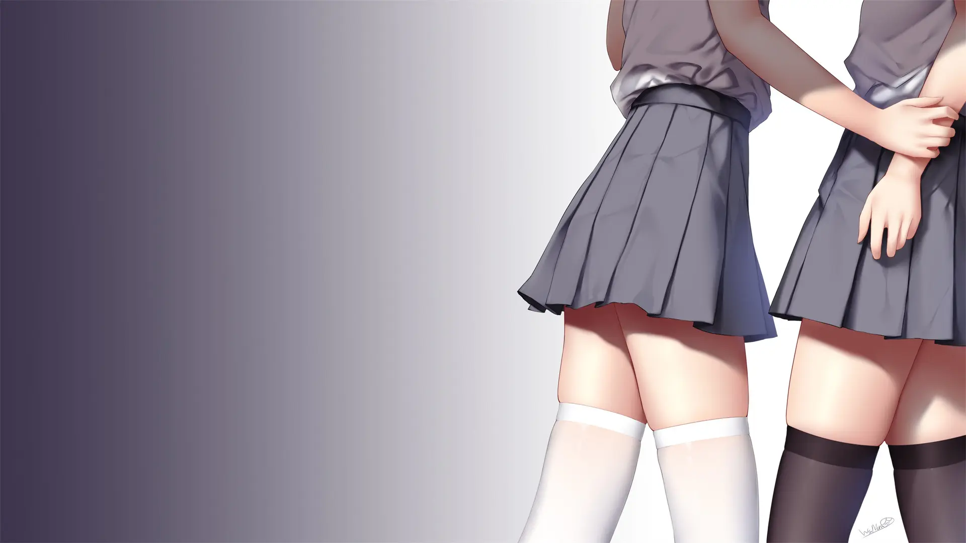 【动漫壁纸】女仆装 JK制服艾莉亚 粉毛兽耳美少女 人生就像一辆列车 交错却不知去何方 手机壁纸-第14张