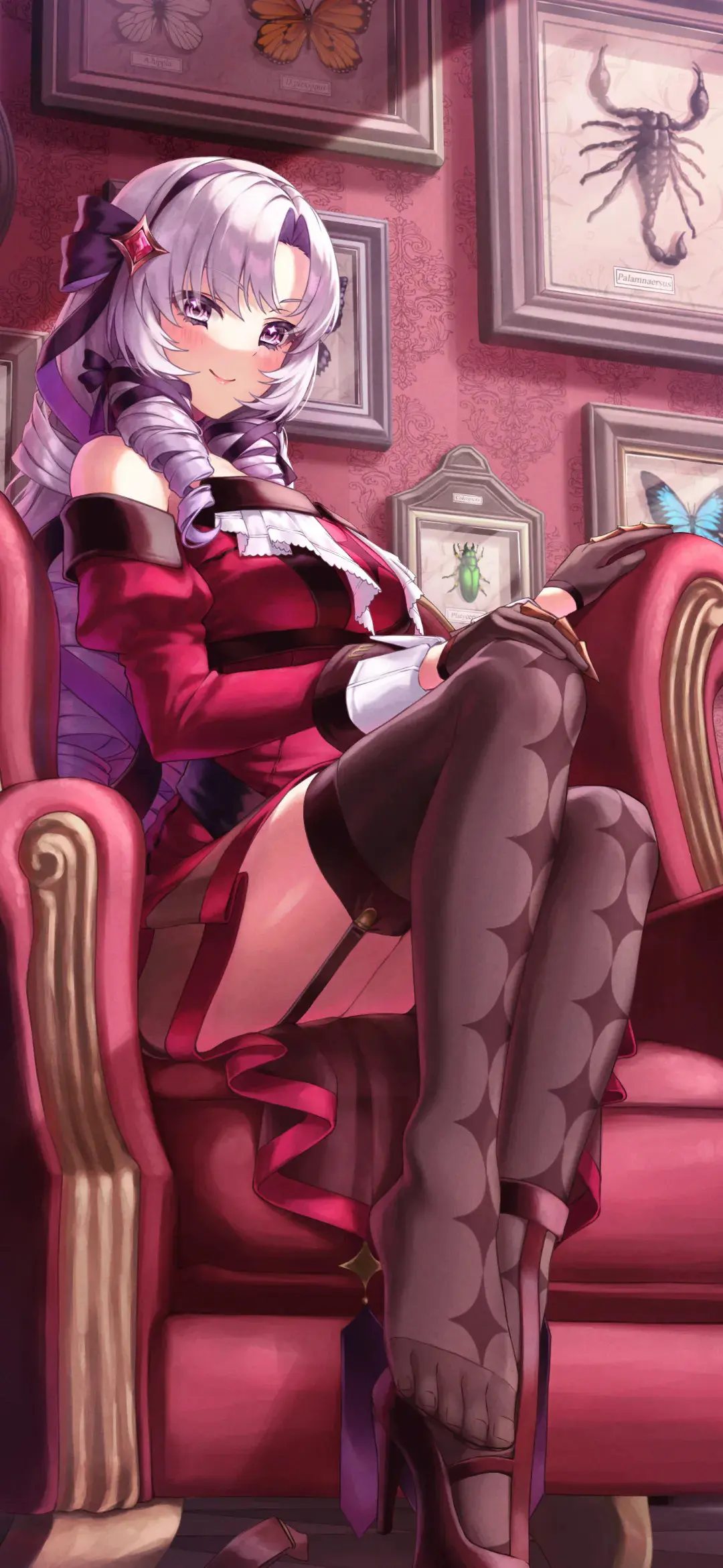 【动漫壁纸】白毛兽耳美少女 赛马娘 女仆 星铁 星 我的存在就好比群演 无关紧要 手机壁纸-第2张