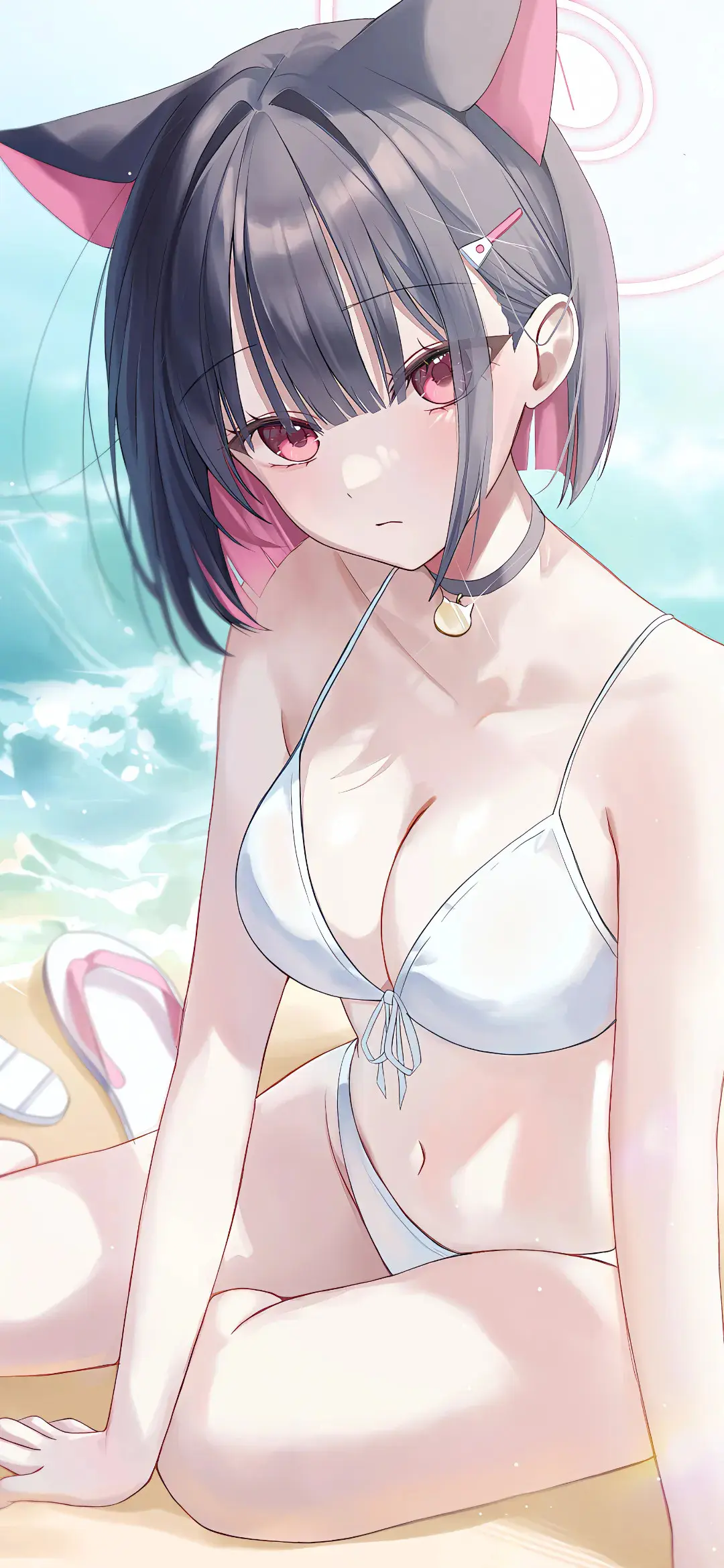 【动漫壁纸】白毛兽耳美少女 赛马娘 女仆 星铁 星 我的存在就好比群演 无关紧要 手机壁纸-第3张