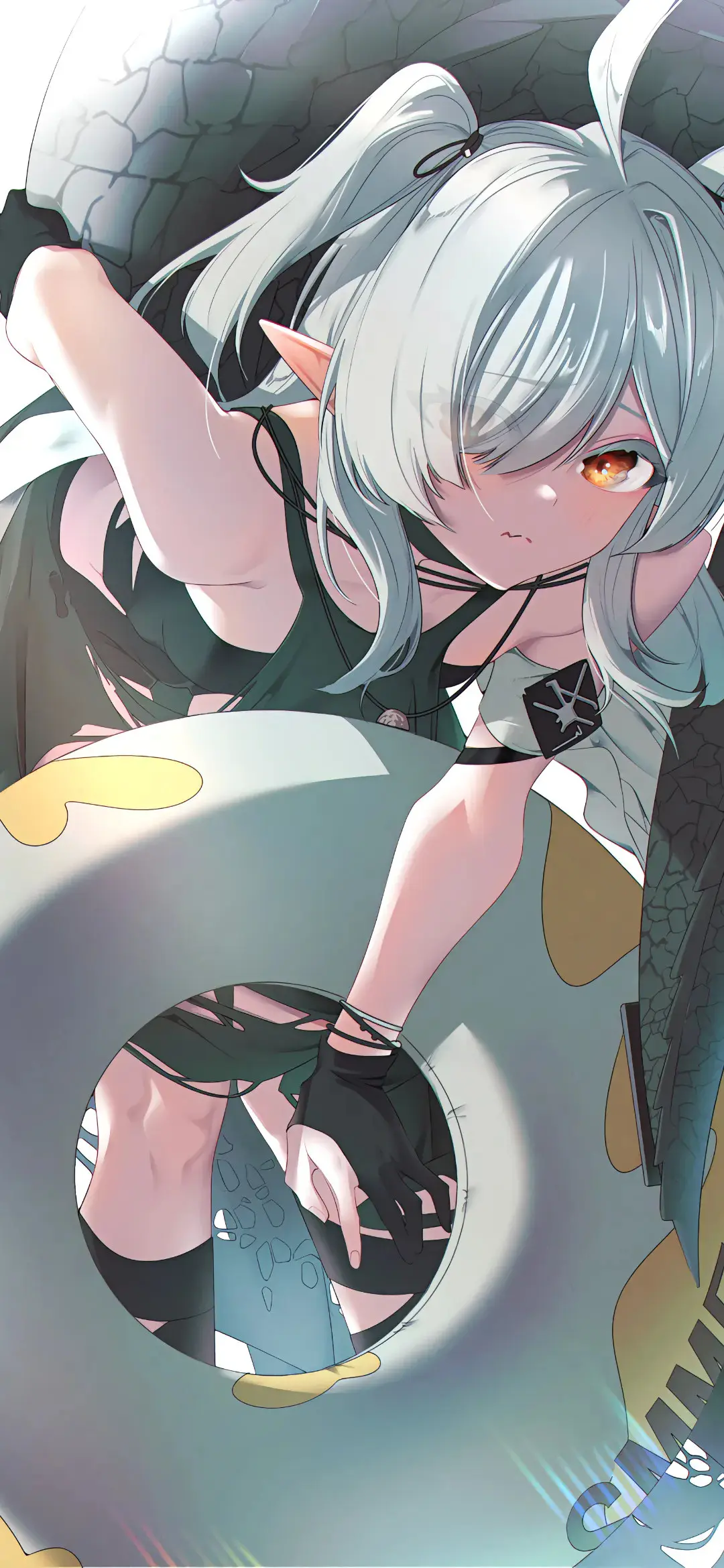 【动漫壁纸】白毛兽耳美少女 赛马娘 女仆 星铁 星 我的存在就好比群演 无关紧要 手机壁纸-第4张
