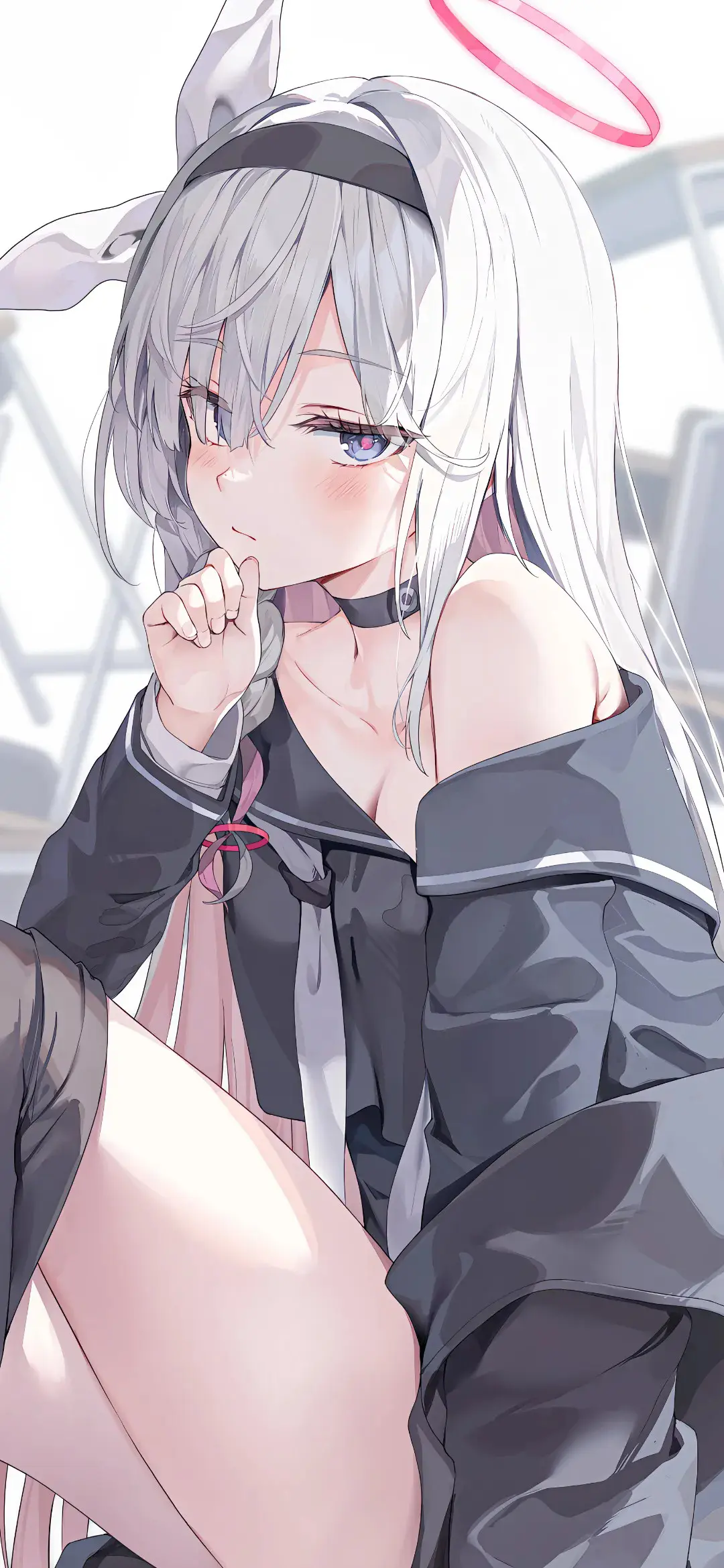 【动漫壁纸】白毛兽耳美少女 赛马娘 女仆 星铁 星 我的存在就好比群演 无关紧要 手机壁纸-第9张