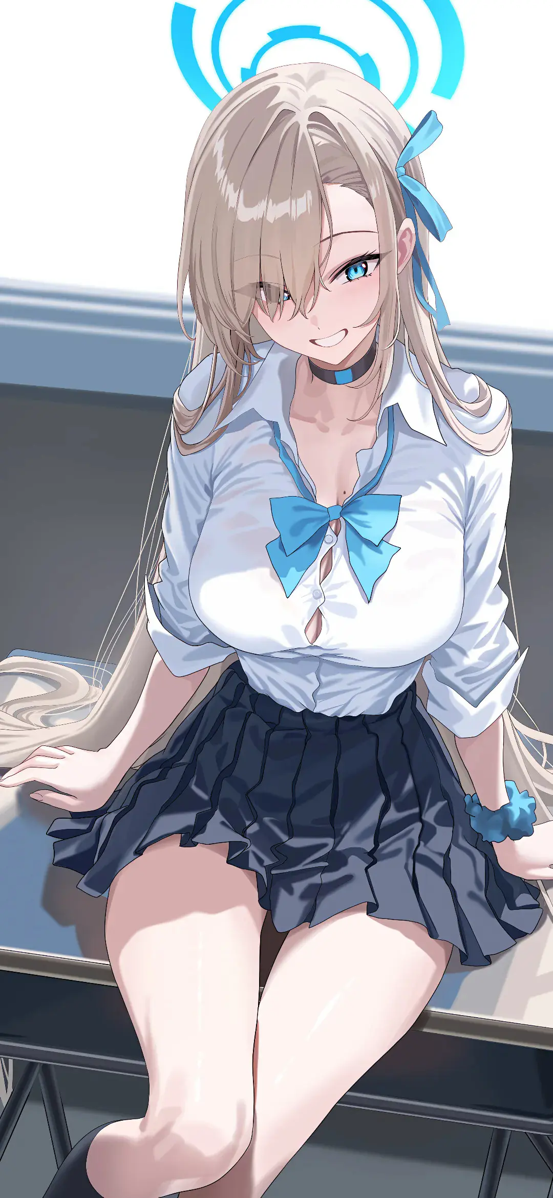 【动漫壁纸】兽耳美少女 碧蓝档案 女仆 放任自己在无尽黑暗憔悴 手机壁纸-第9张