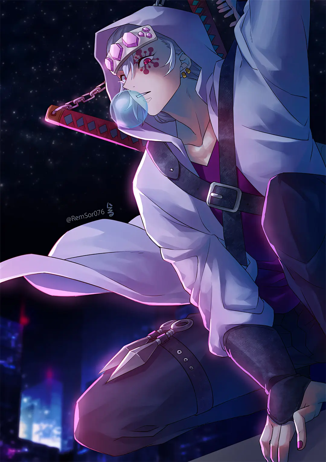 【壁纸特辑】鬼灭之刃 蝴蝶忍 灶门祢豆子 插画美图-公众号小姨ai