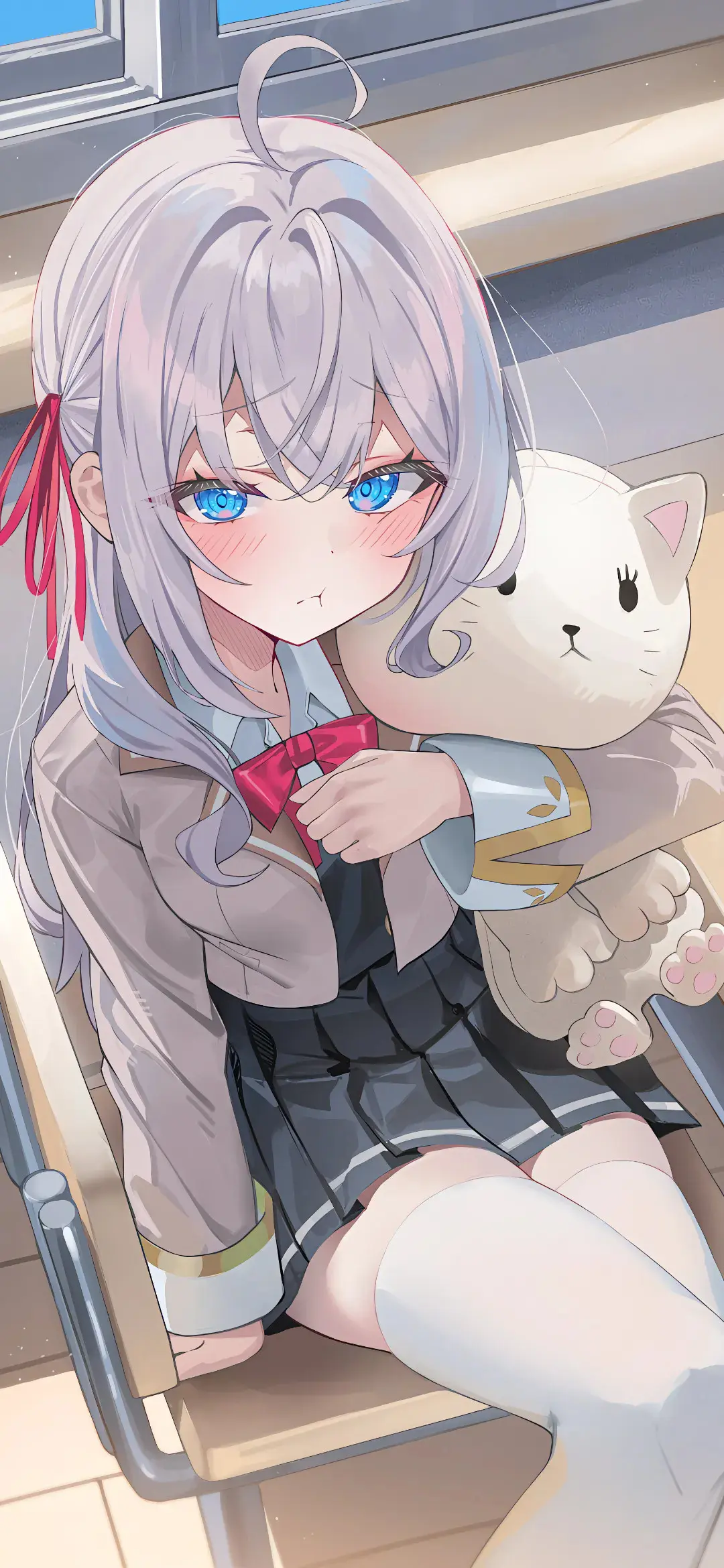 【动漫美图】星铁 卡芙卡 流萤 明日香 女仆美少女 JK白毛制服 手机壁纸-第1张