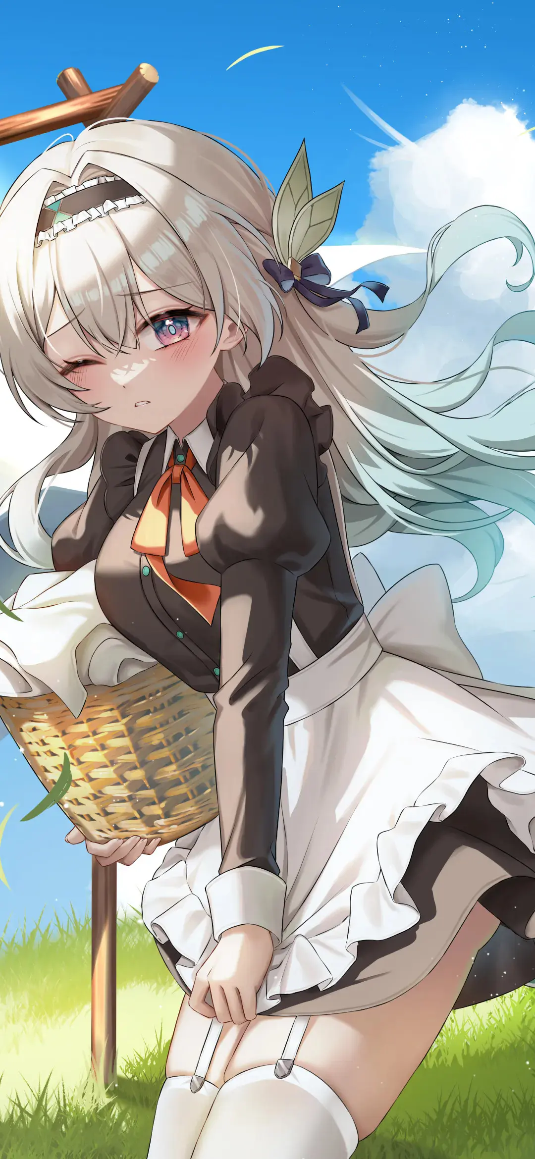 【动漫美图】星铁 卡芙卡 流萤 明日香 女仆美少女 JK白毛制服 手机壁纸-第3张