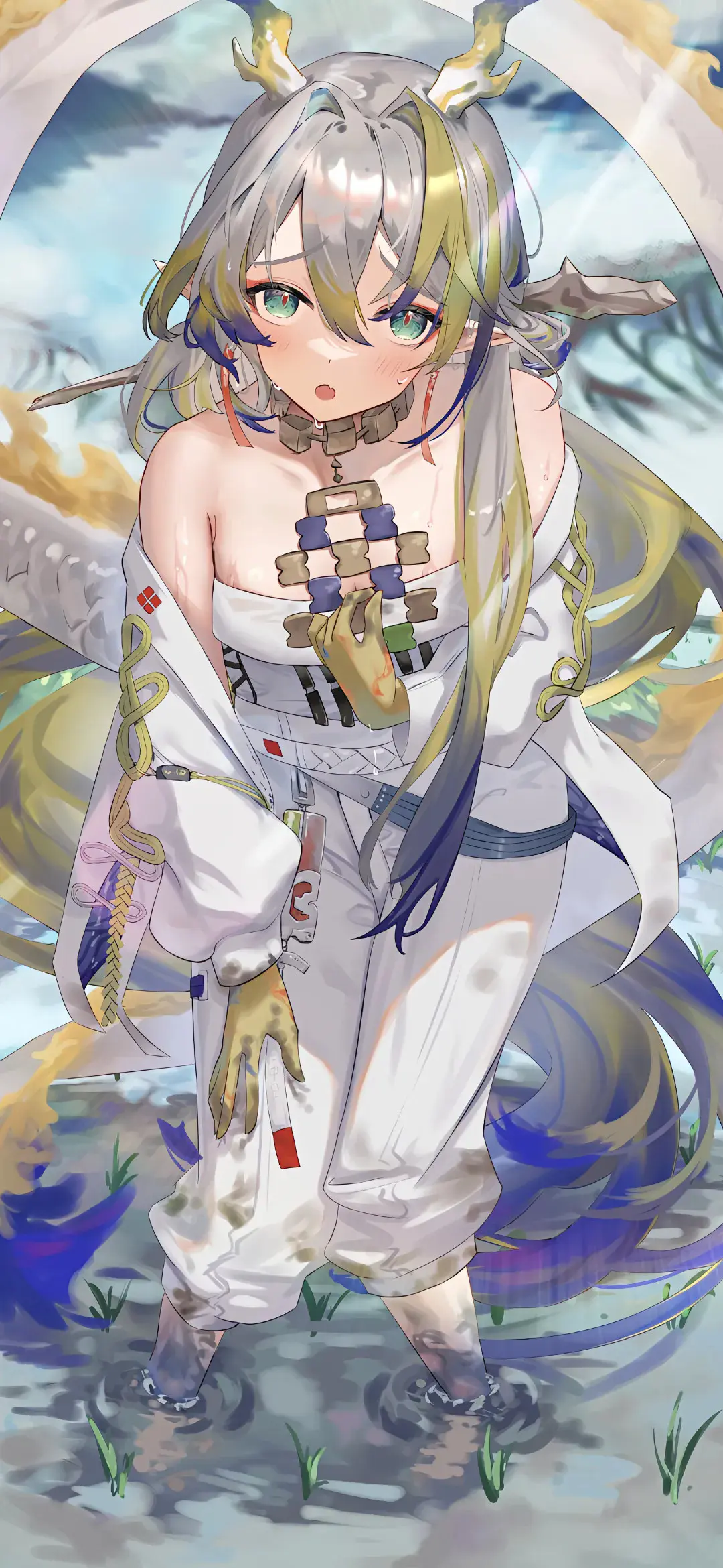 【动漫美图】星铁 卡芙卡 流萤 明日香 女仆美少女 JK白毛制服-公众号小姨ai