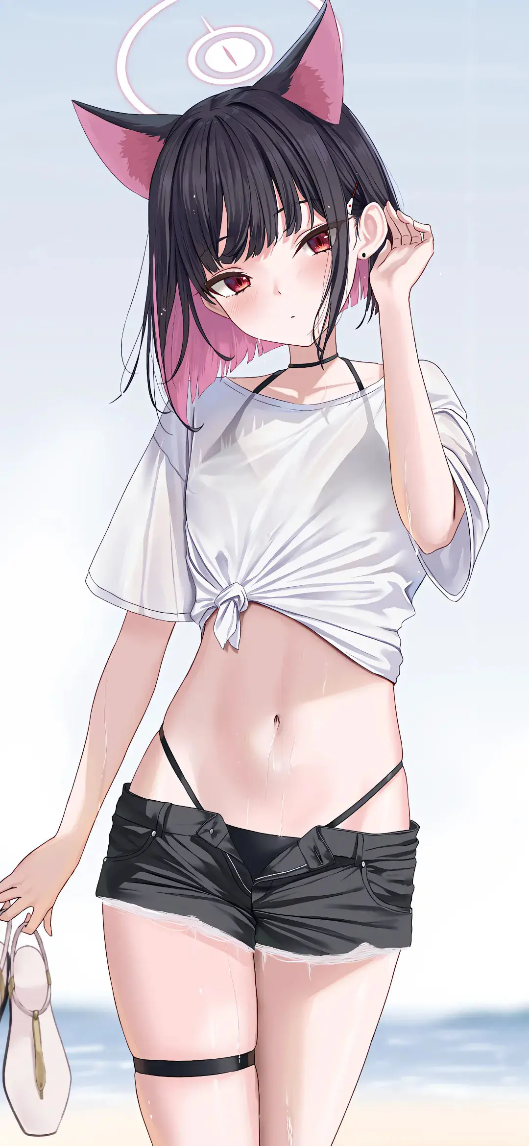 【动漫壁纸】绝区零 艾莲乔 长大版符玄 连衣裙JK？海边美少女 愿你的冬天永远不缺暖阳 手机壁纸-第10张