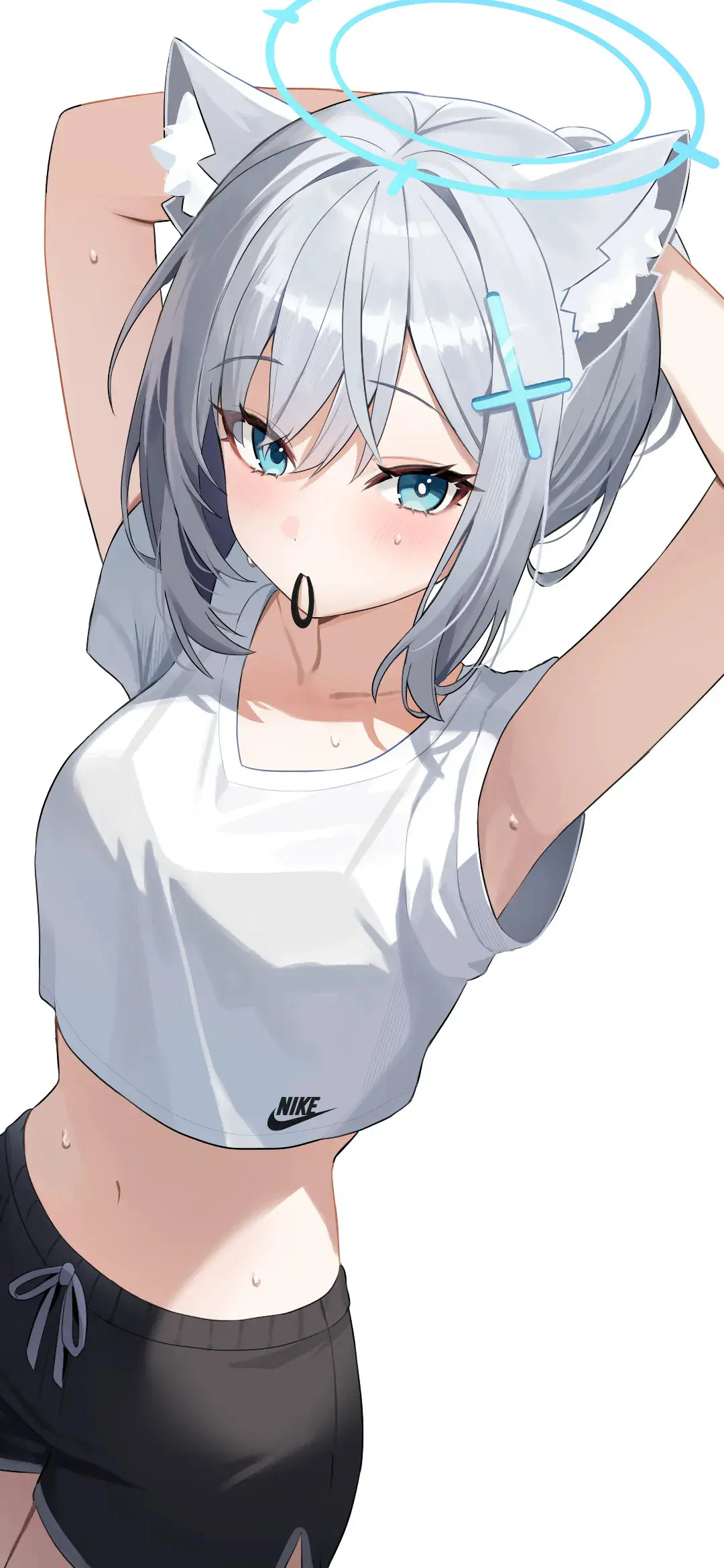 【动漫壁纸】碧蓝档案 砂狼白子 初音未来 芙莉莲 小鲨鱼 命运像阵风 把我们吹向各自的梦 手机壁纸-第5张