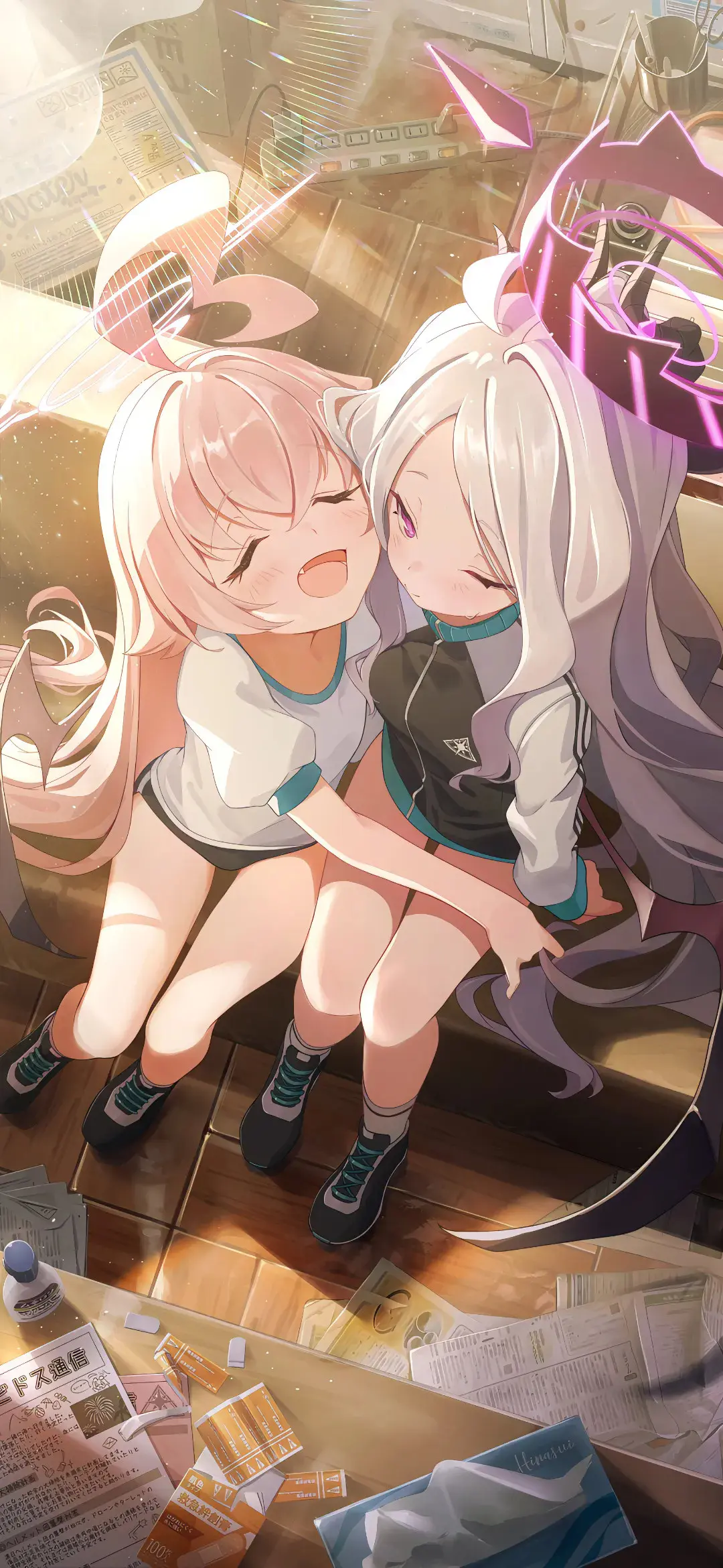 【动漫壁纸】双马尾美少女 小鸟游星野 运动 晾衣服 若是你不在 我该如何去爱 手机壁纸-第2张