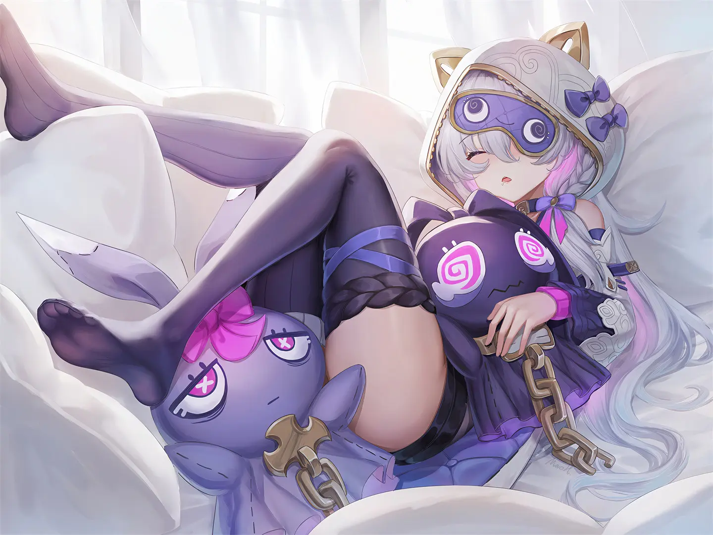 【动漫壁纸】双马尾美少女 小鸟游星野 运动 晾衣服 若是你不在 我该如何去爱 手机壁纸-第12张
