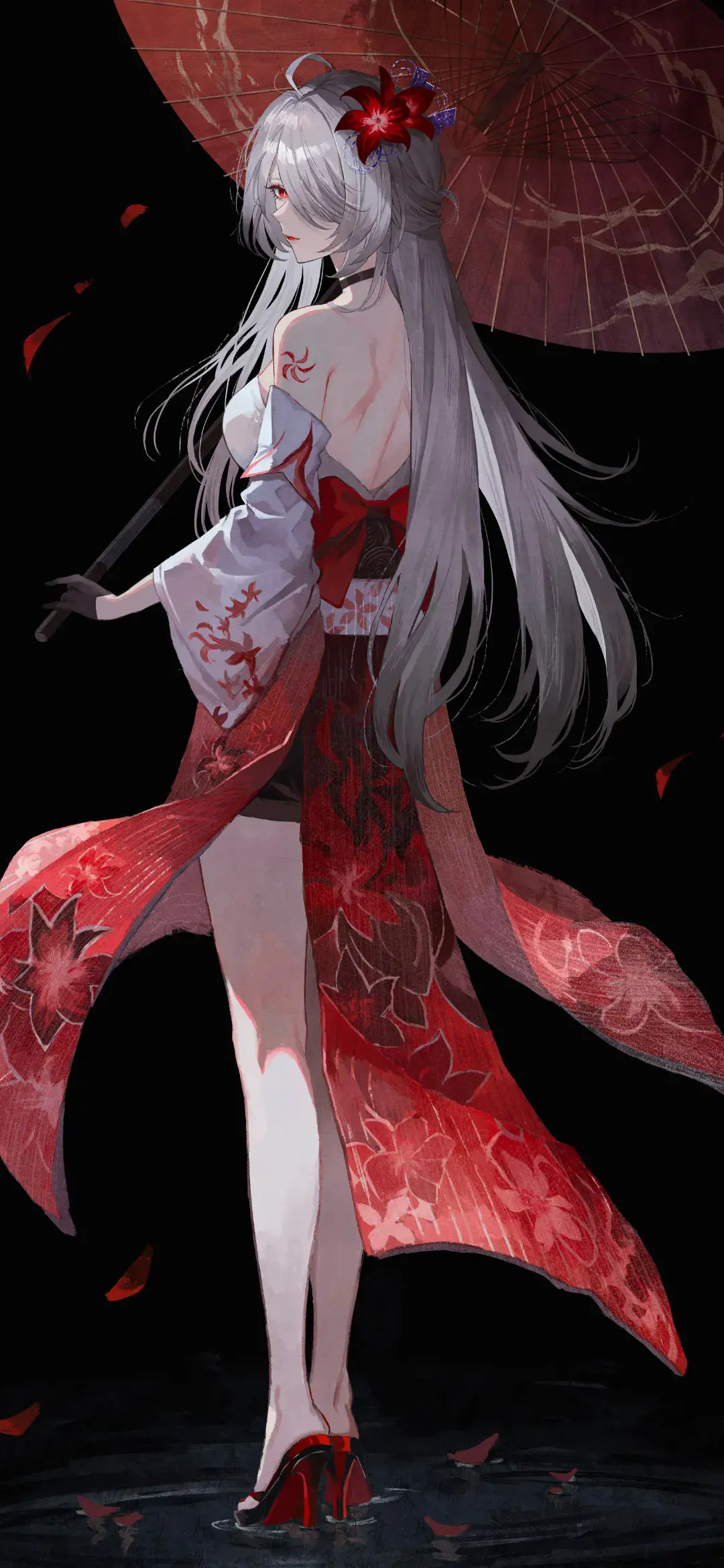 【动漫壁纸】崩坏 星穹铁道 黄泉 原神 雷电将军 兽耳白毛美少女 感情需要时间的自愈 手机壁纸-第1张