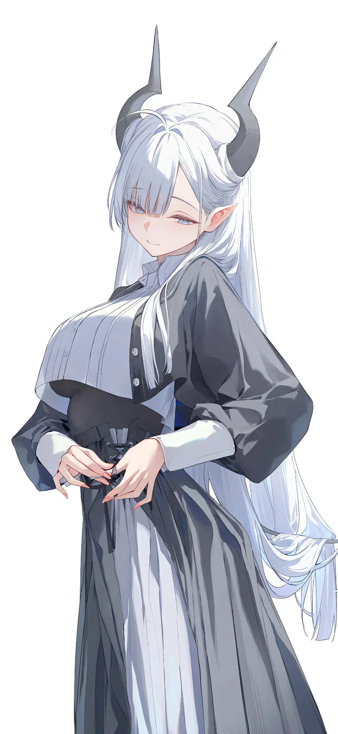 【动漫壁纸】崩坏 星穹铁道 黄泉 原神 雷电将军 兽耳白毛美少女 感情需要时间的自愈 手机壁纸-第8张