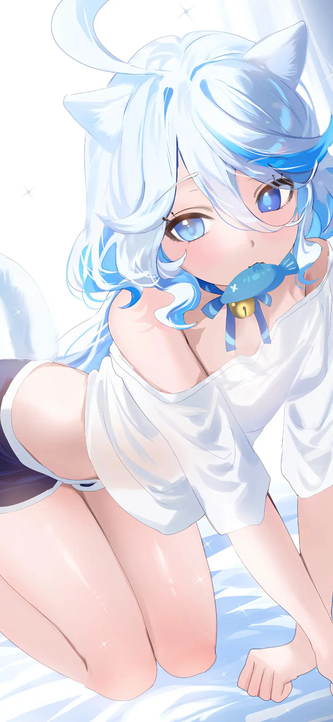 【动漫壁纸】原神 芙宁娜 绝区零 艾莲 兽耳少女 所有的事情都要个结果-公众号小姨ai