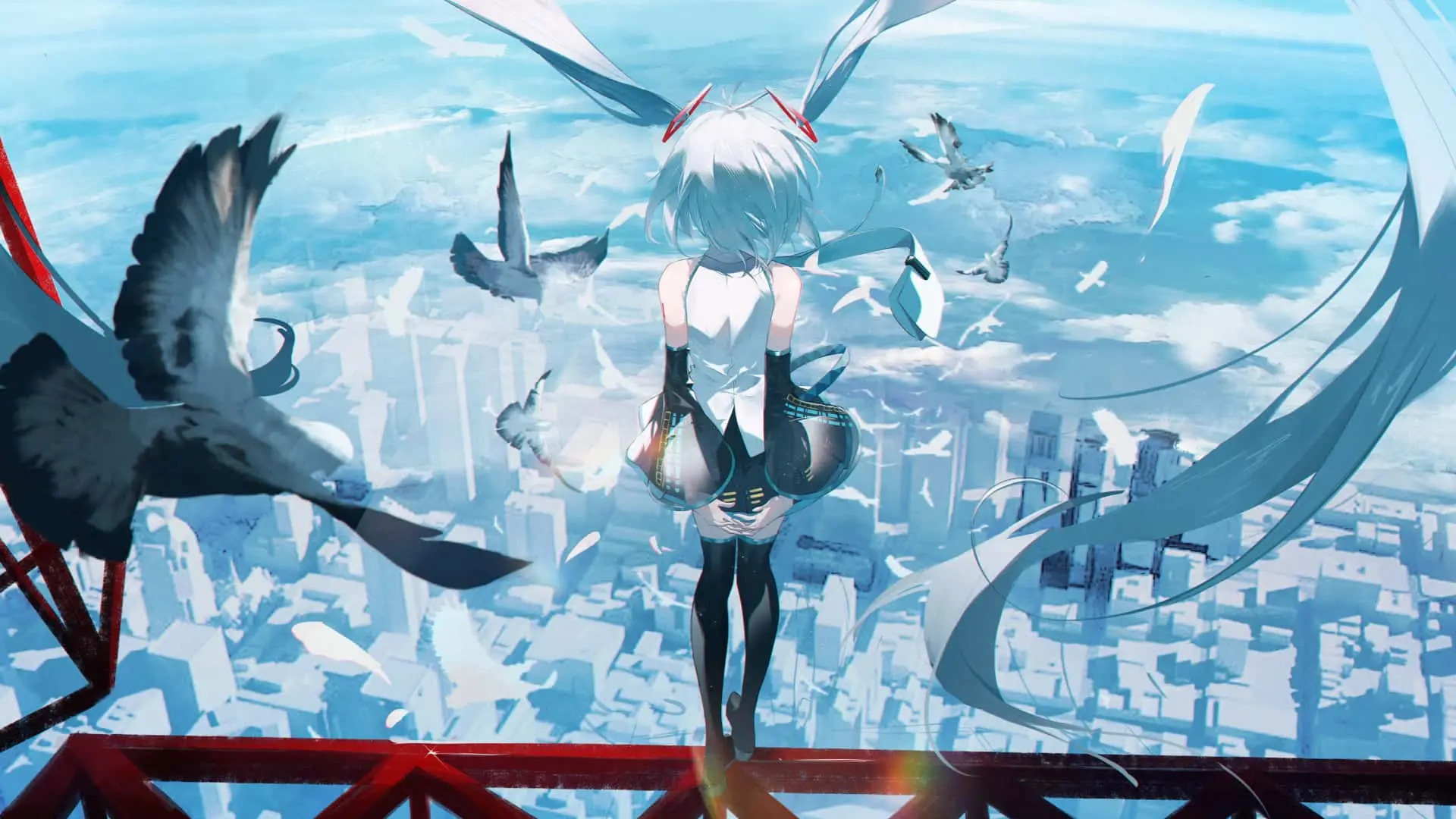 动漫壁纸 // 碧蓝档案 砂狼白子 小鸟游星野 双马尾Miku 初音未来 绝区零 艾莲乔 美图壁纸推荐 壁纸-第15张