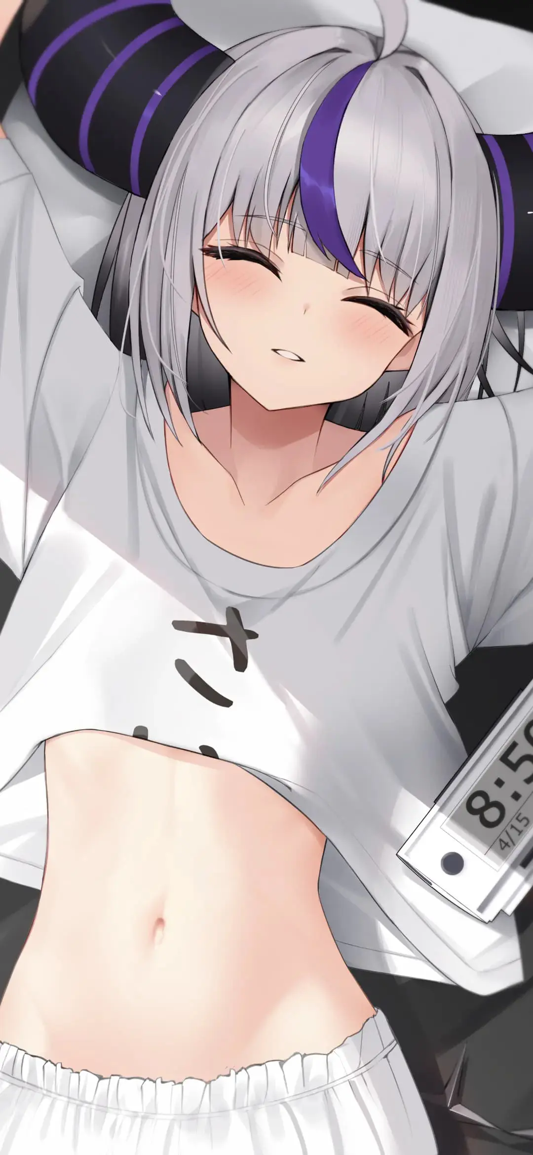 【动漫壁纸】碧蓝档案 妃咲 JK制服 白发兽耳美少女 你的人生是我来迟了 手机壁纸-第5张